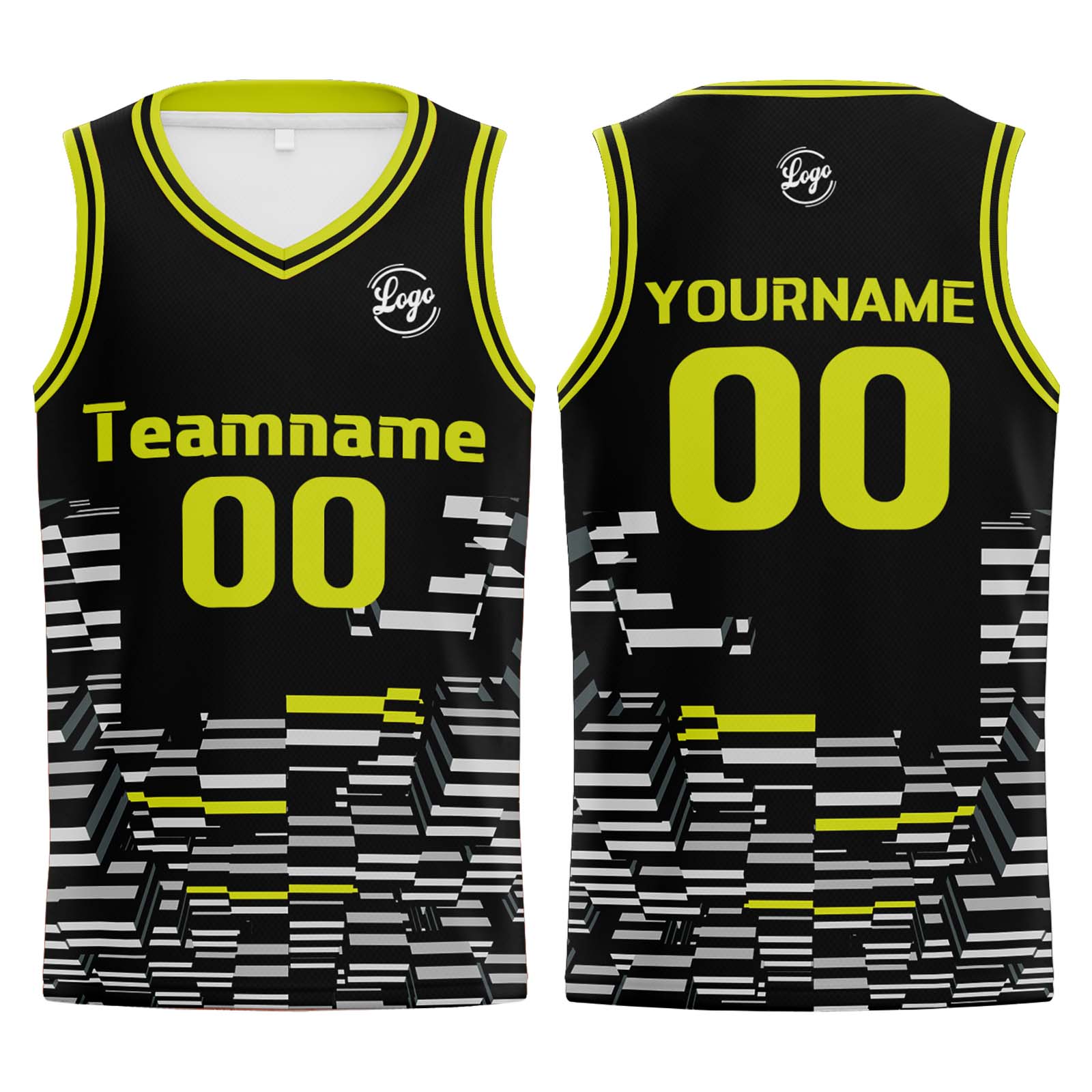Custom Black Lime Green Basketball Jerseys Personalized Jersey Printed Men Women Team Jerseys Shorts with Name Logo and Number