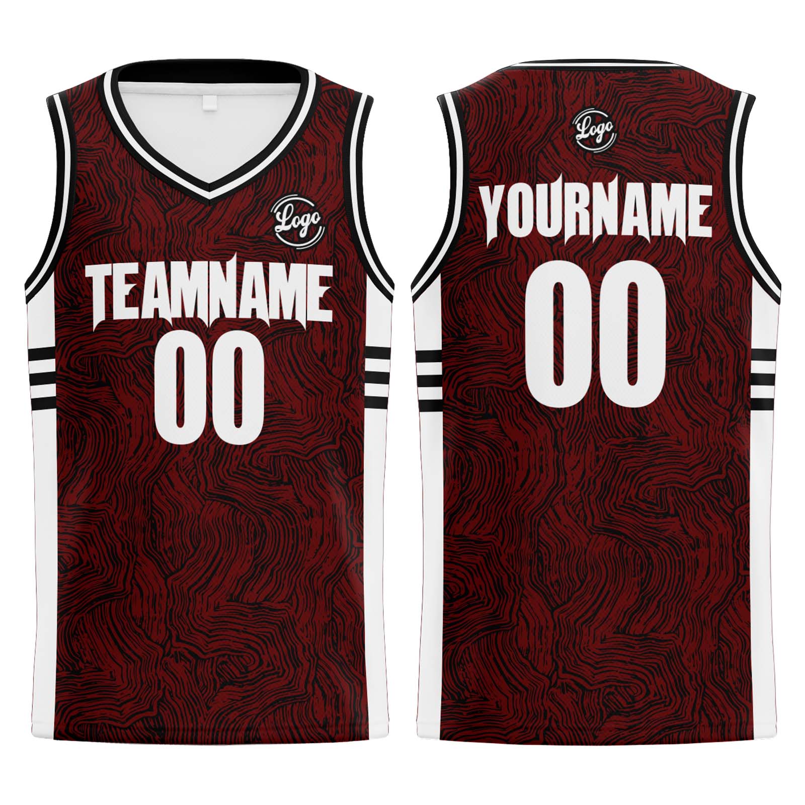 Custom Black Red Basketball Jerseys Personalized Jersey Printed Men Women Team Jerseys Shorts with Name Logo and Number