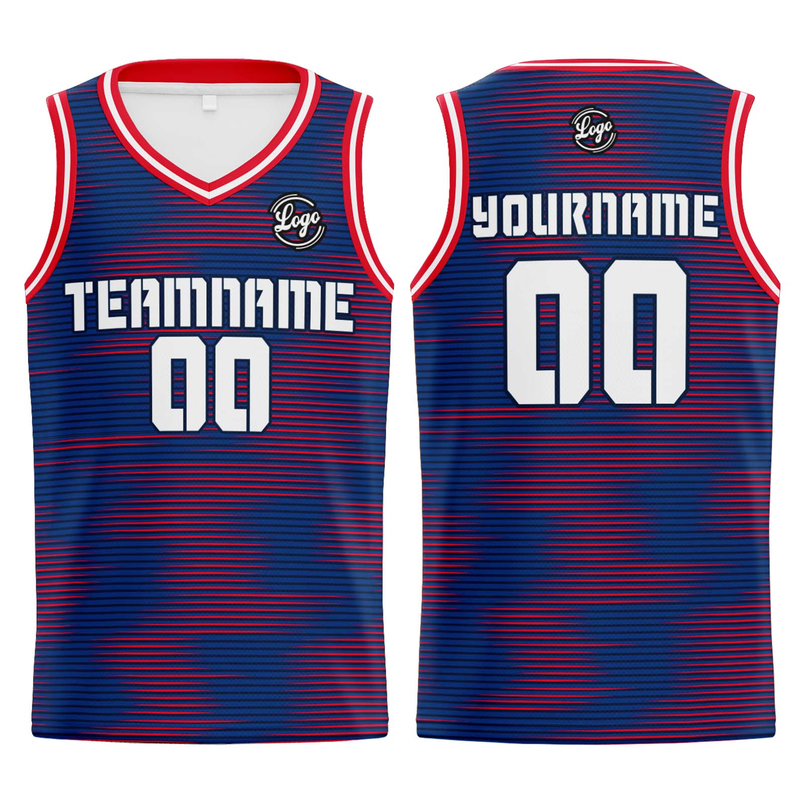 Custom Blue Red Basketball Jerseys Personalized Jersey Printed Men Women Team Jerseys Shorts with Name Logo and Number