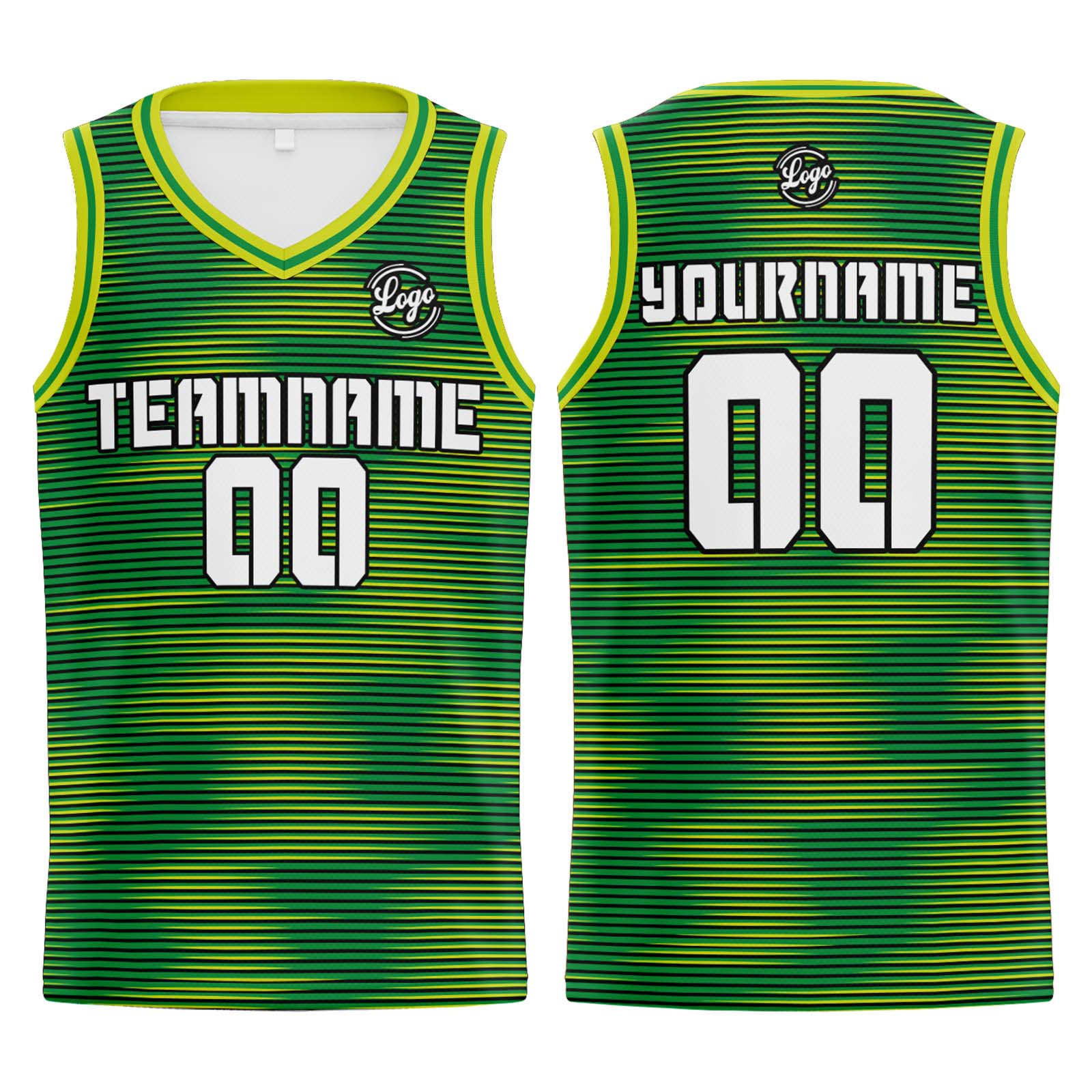 Custom Green Basketball Jerseys Personalized Jersey Printed Men Women Team Jerseys Shorts with Name Logo and Number