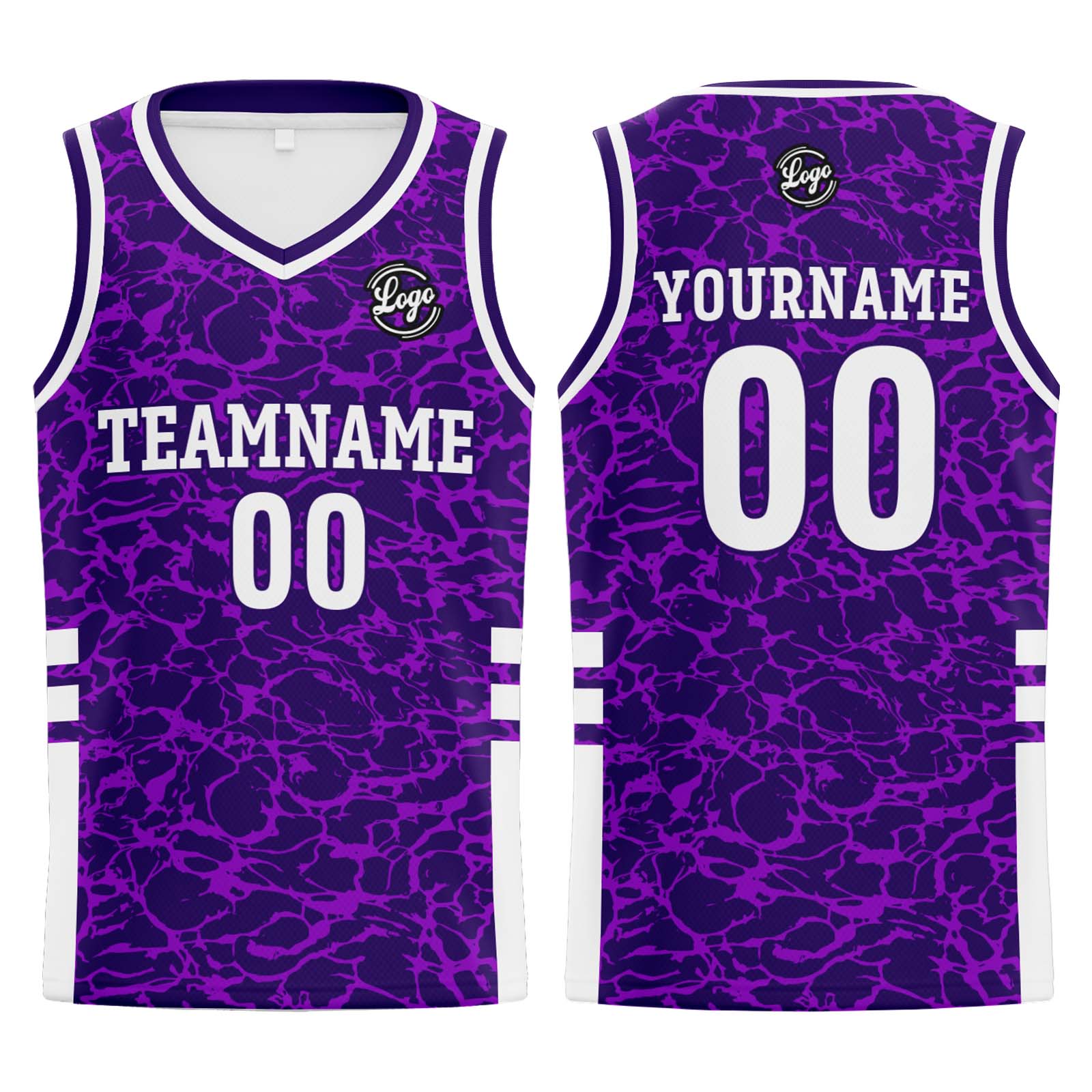 Custom Purple Basketball Jerseys Personalized Jersey Printed Men Women Team Jerseys Shorts with Name Logo and Number
