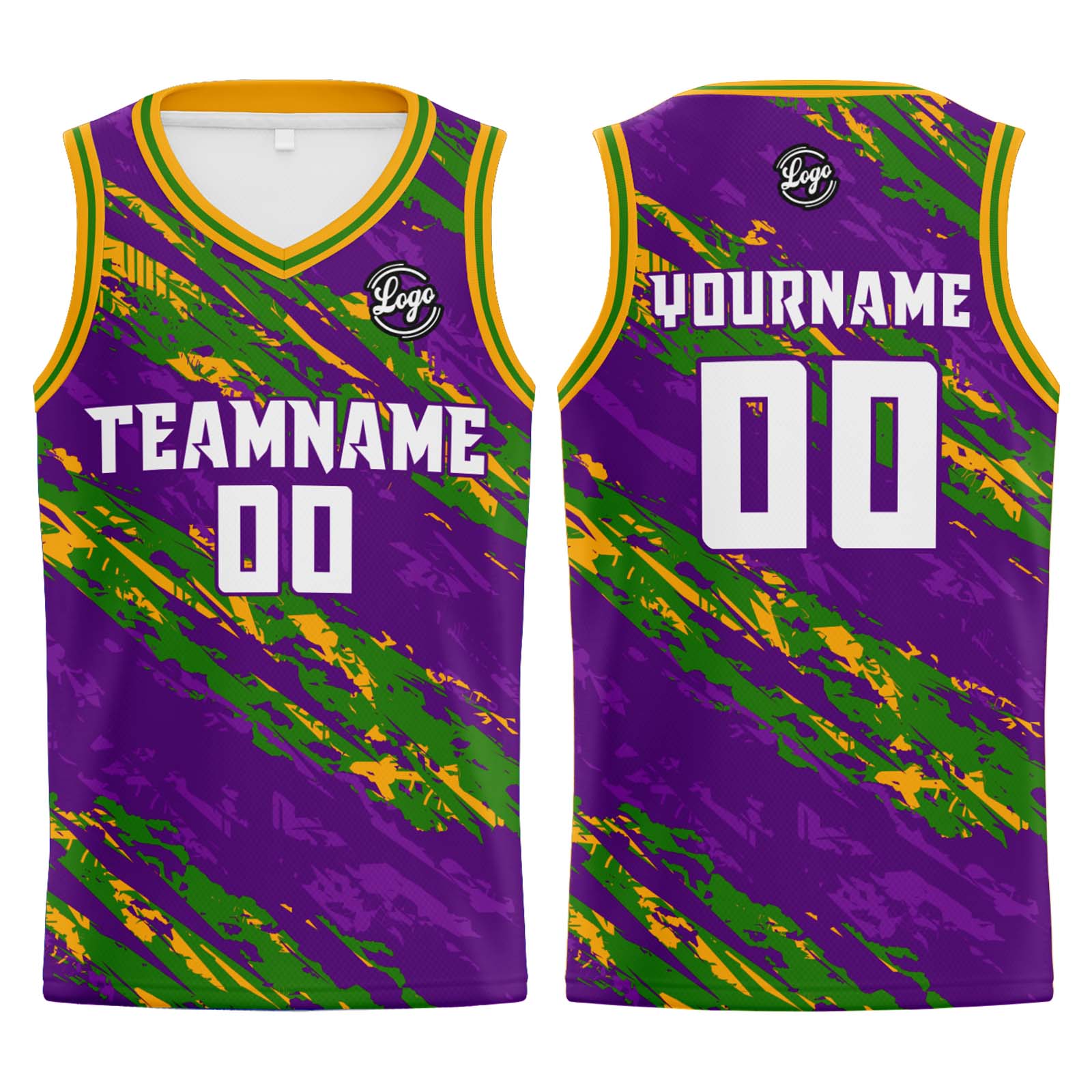Custom Purple Green Basketball Jerseys Personalized Jersey Printed Men Women Team Jerseys Shorts with Name Logo and Number