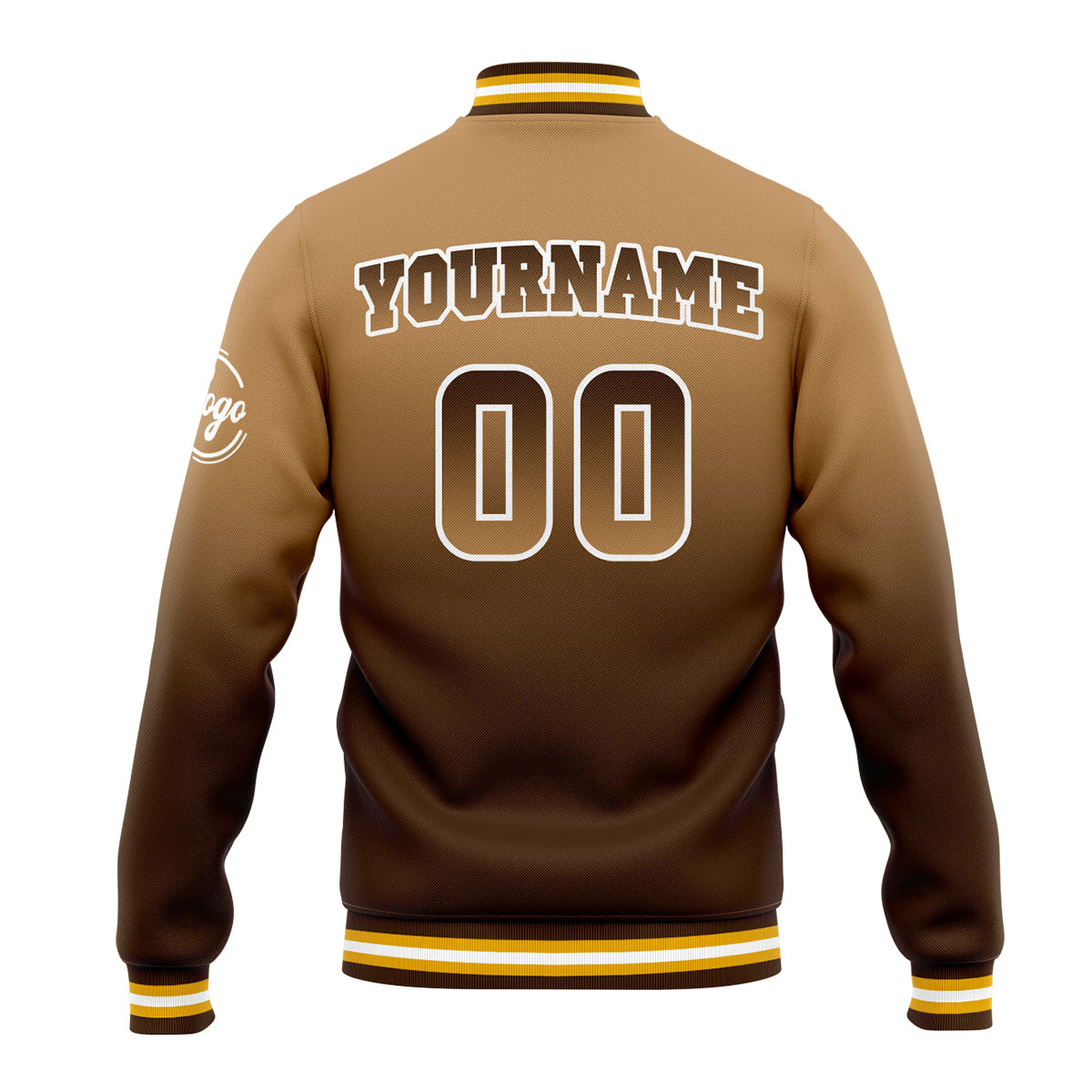 Custom Brown Varsity Jacket for Men Women and Youth with Personalized Letterman Jacket 