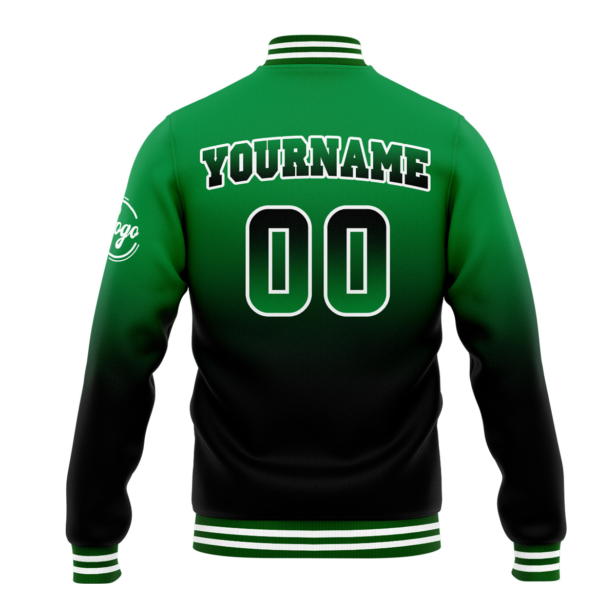 Custom Green&Black Varsity Jacket for Men Women and Youth with Personalized Letterman Jacket 