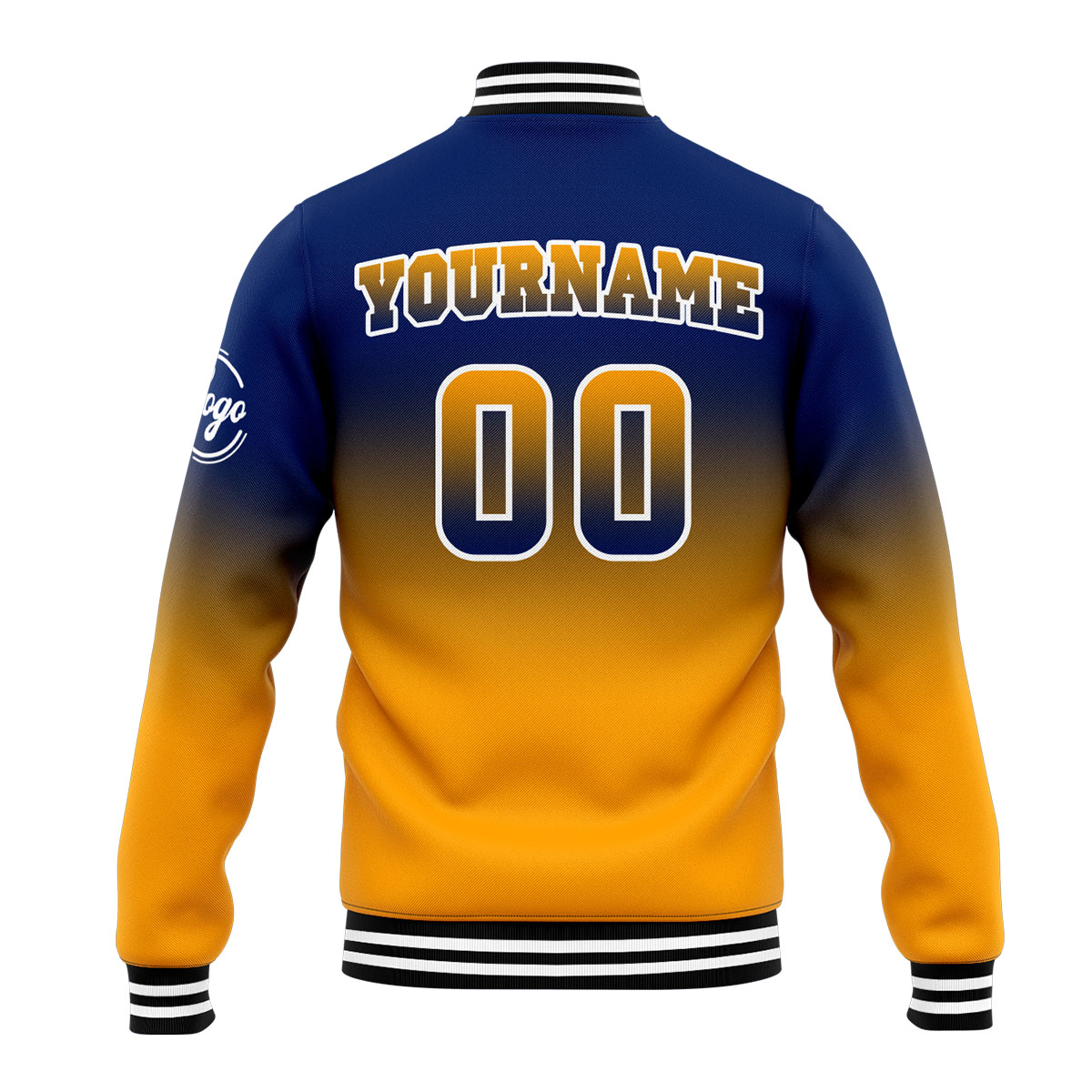 Custom Navy&Orange Varsity Jacket for Men Women and Youth with Personalized Letterman Jacket 