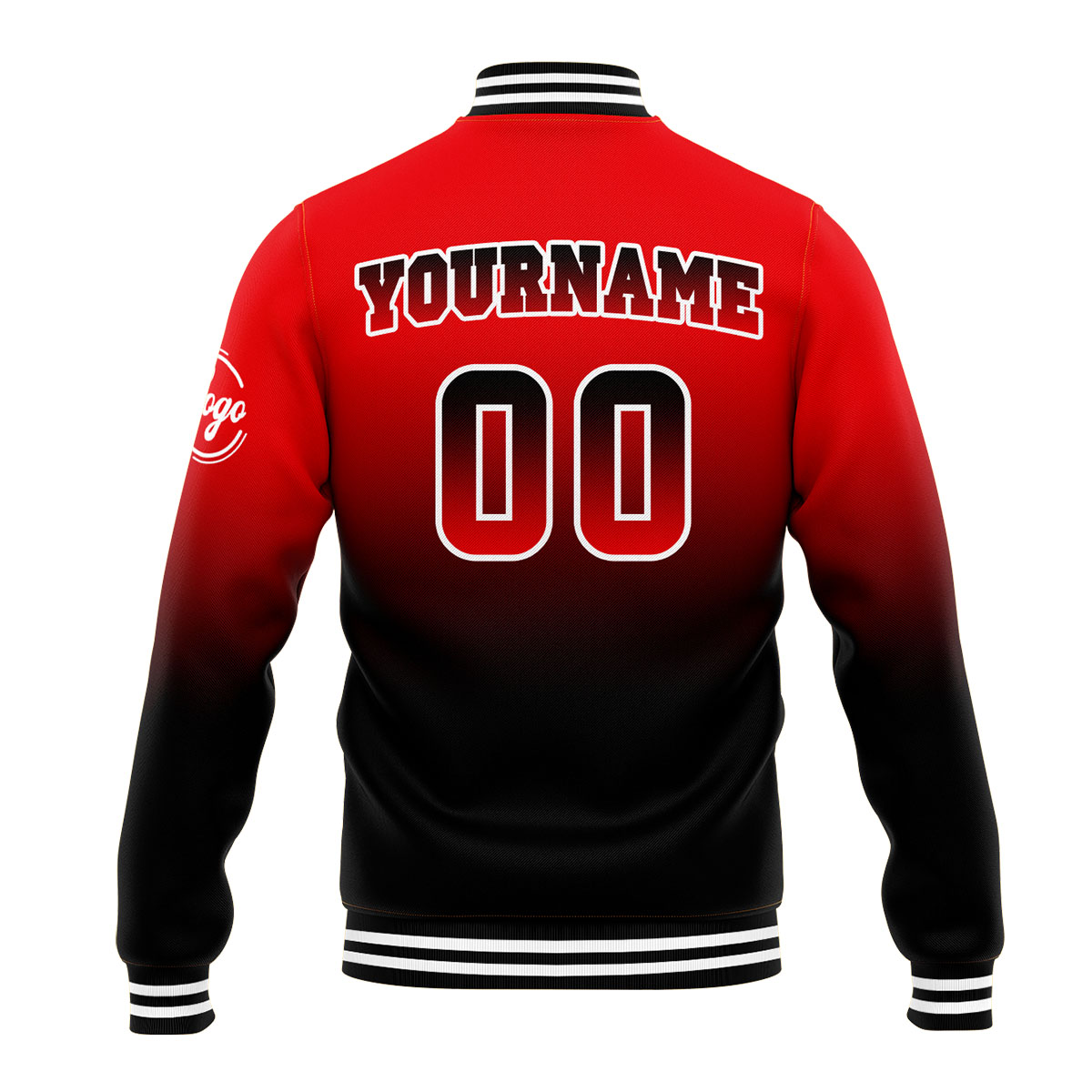 Custom Red&Black Varsity Jacket for Men Women and Youth with Personalized Letterman Jacket 