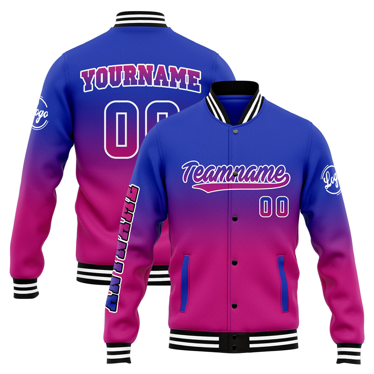 Custom Royal&Rose Varsity Jacket for Men Women and Youth with Personalized Letterman Jacket 