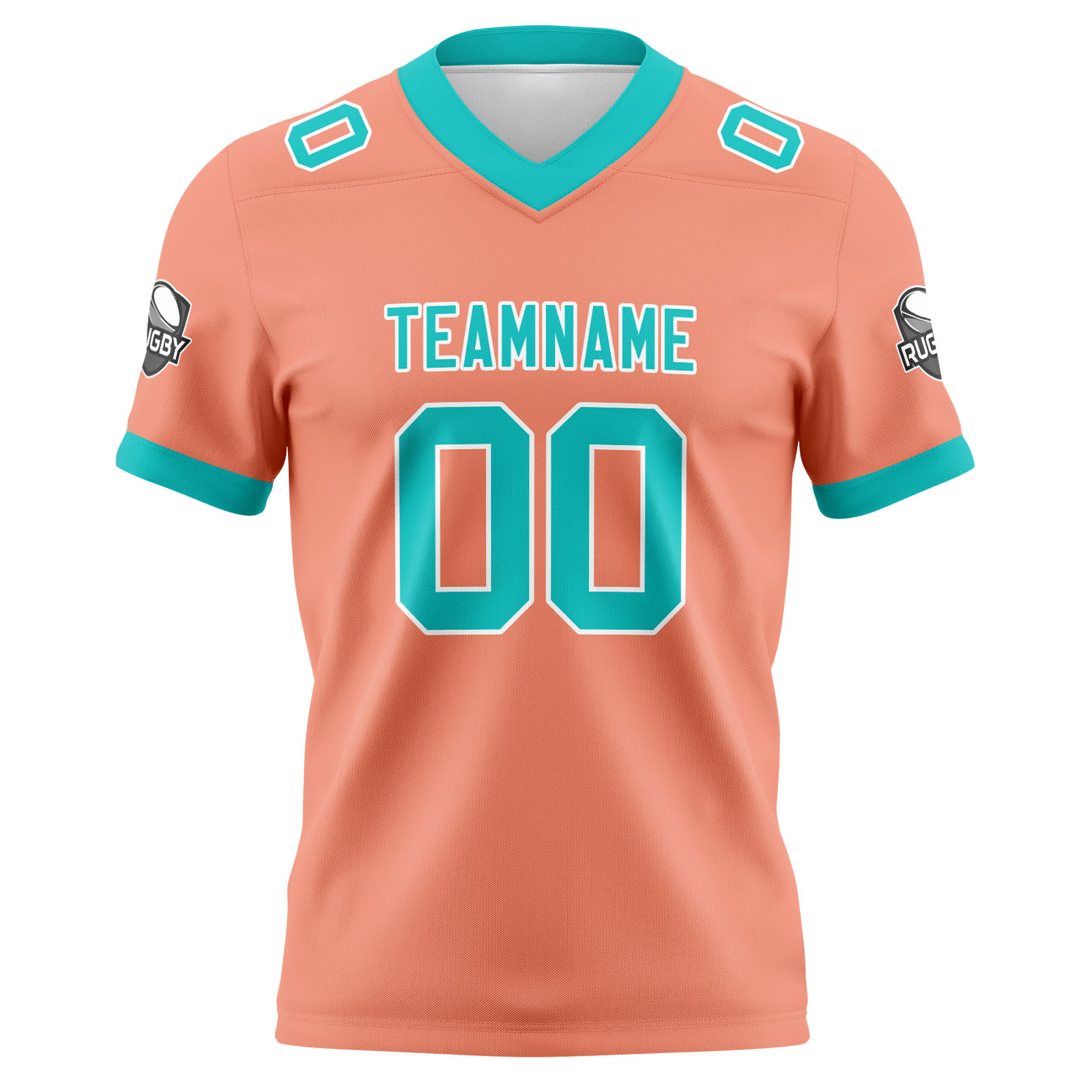 Custom Pink Cyan Football Jersey Personalized Football Shirts for Men Printed Team Name Number Logo