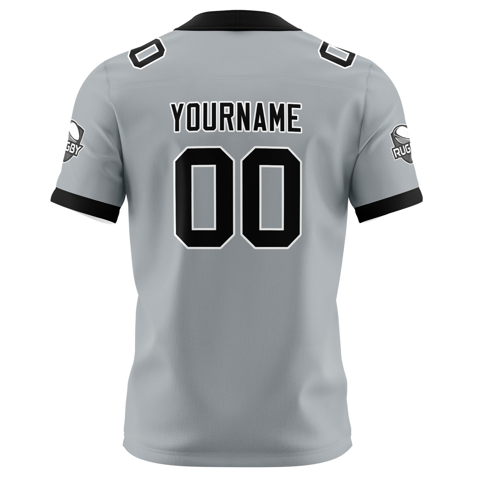 Custom Grey Black Football Jersey Personalized Football Shirts for Men Printed Team Name Number Logo