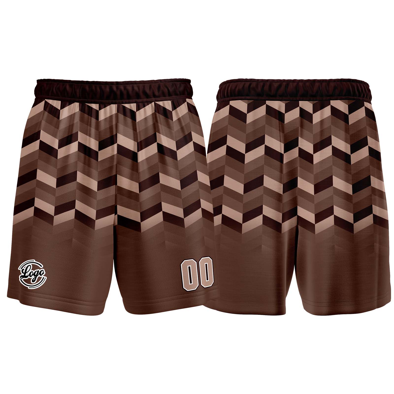 Custom Brown Basketball Jerseys Personalized Jersey Printed Men Women Team Jerseys Shorts with Name Logo and Number