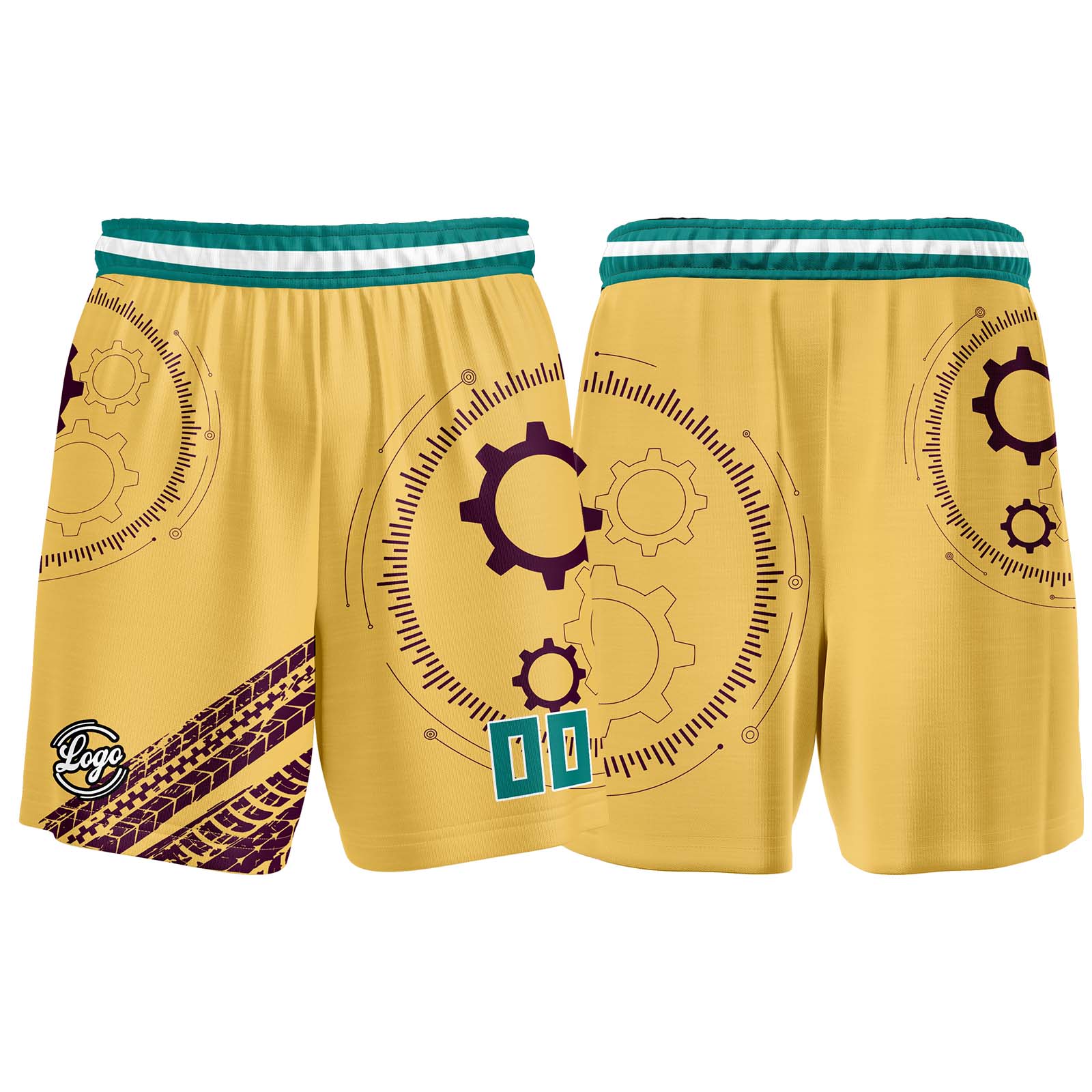 Custom Light Yellow Brown Basketball Jerseys Personalized Jersey Printed Men Women Team Jerseys Shorts with Name Logo and Number