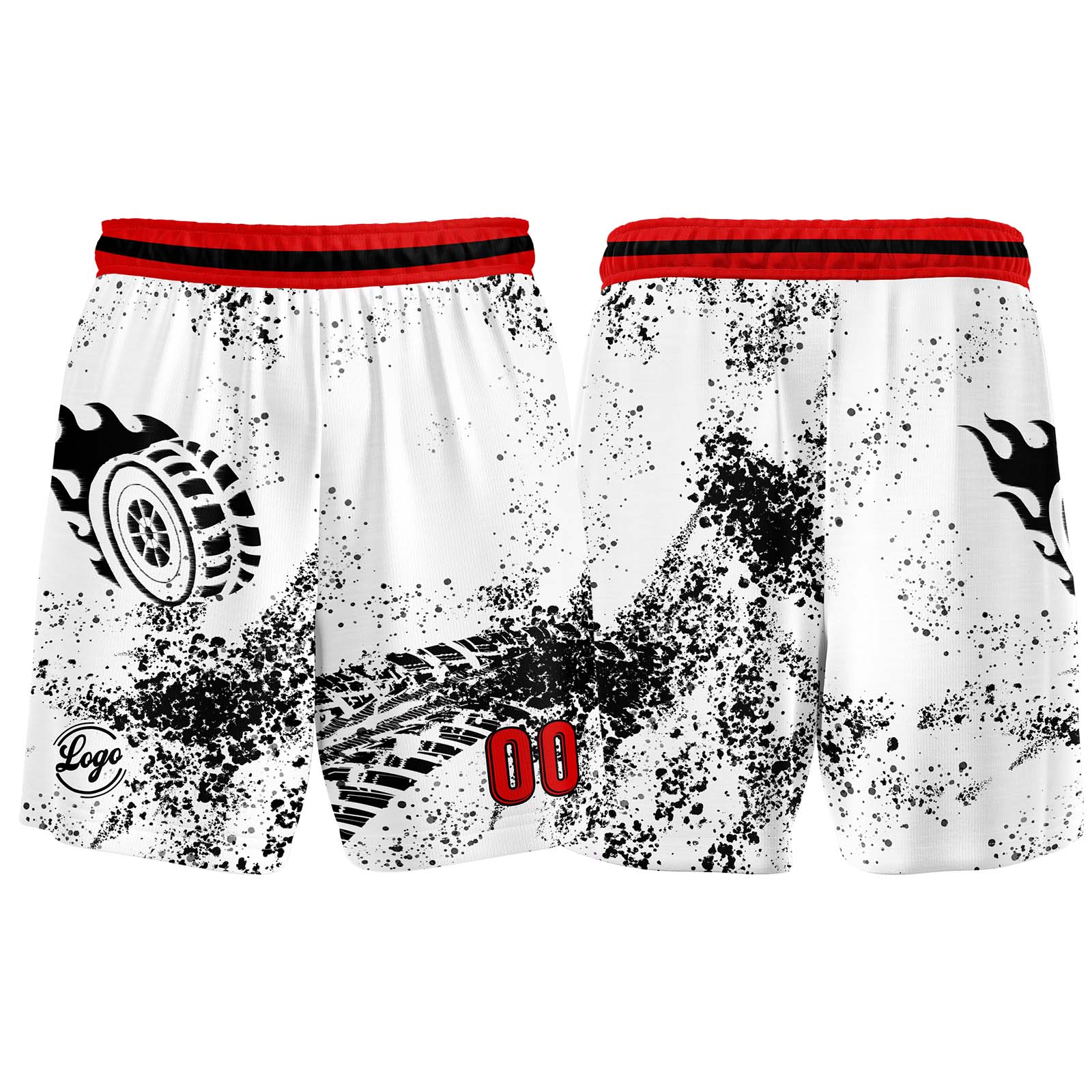 Custom White Black Red Basketball Jerseys Personalized Jersey Printed Men Women Team Jerseys Shorts with Name Logo and Number