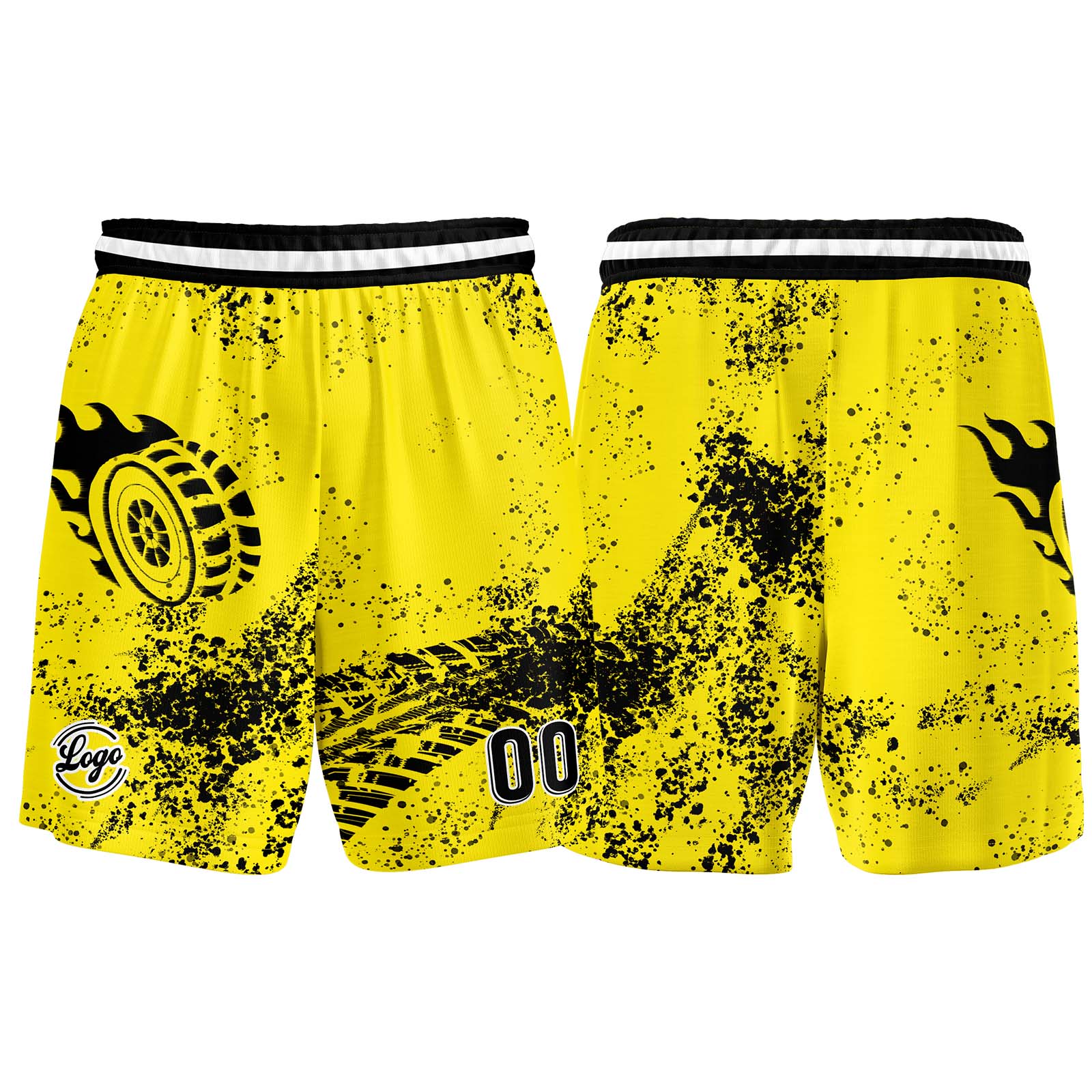 Custom Yellow Black Basketball Jerseys Personalized Jersey Printed Men Women Team Jerseys Shorts with Name Logo and Number