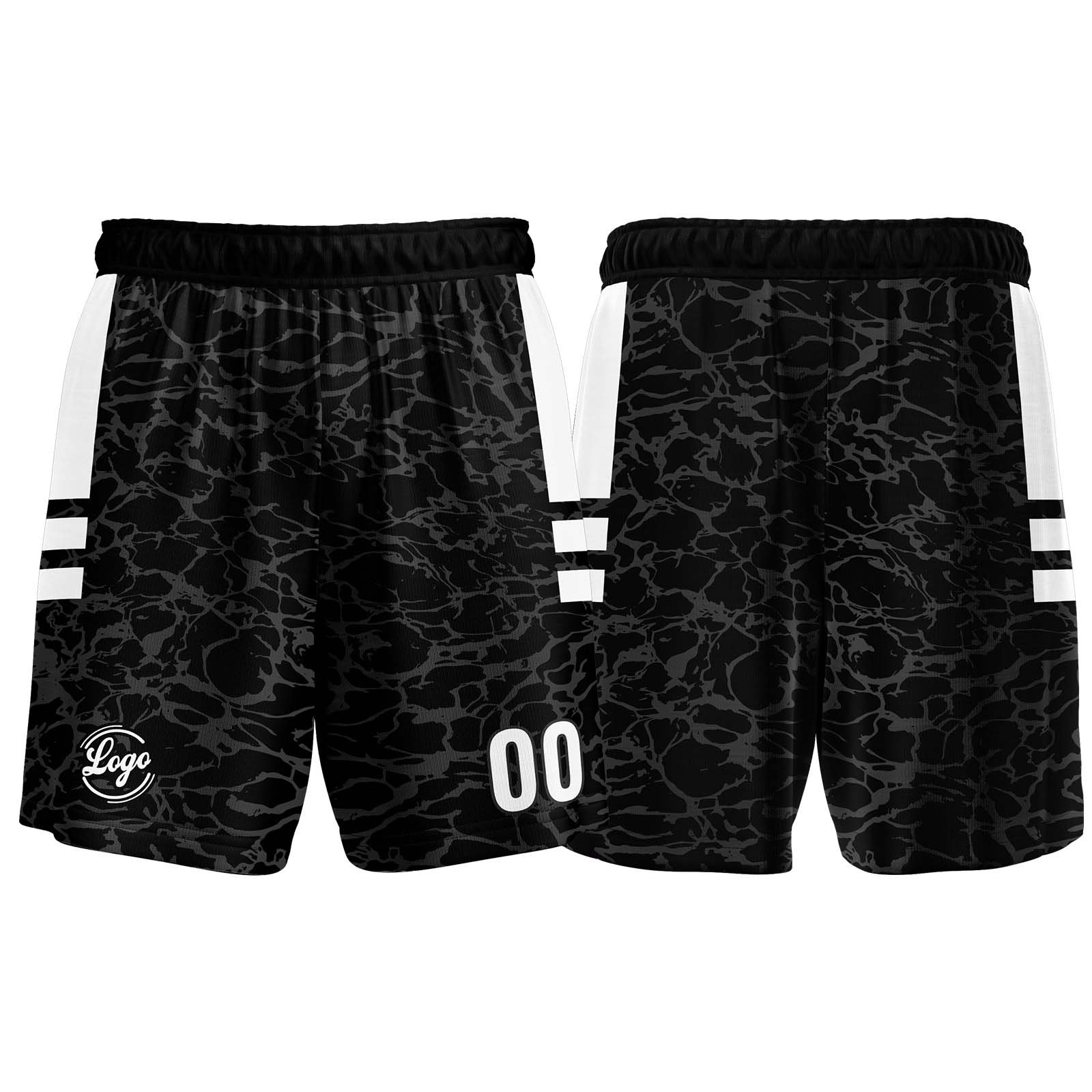 Custom Black Basketball Jerseys Personalized Jersey Printed Men Women Team Jerseys Shorts with Name Logo and Number