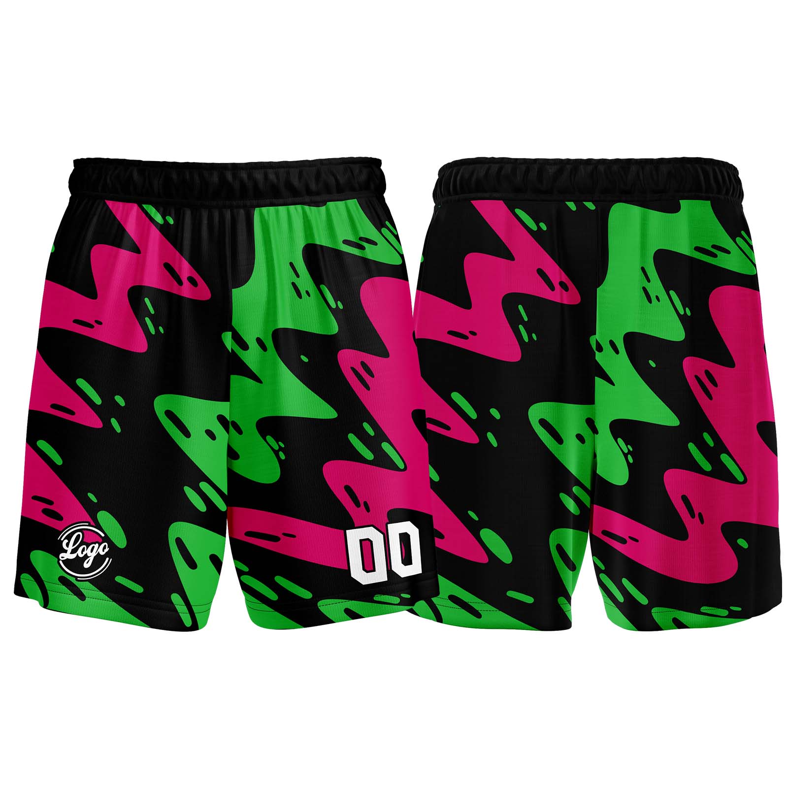 Custom Black Rose Green Basketball Jerseys Personalized Jersey Printed Men Women Team Jerseys Shorts with Name Logo and Number