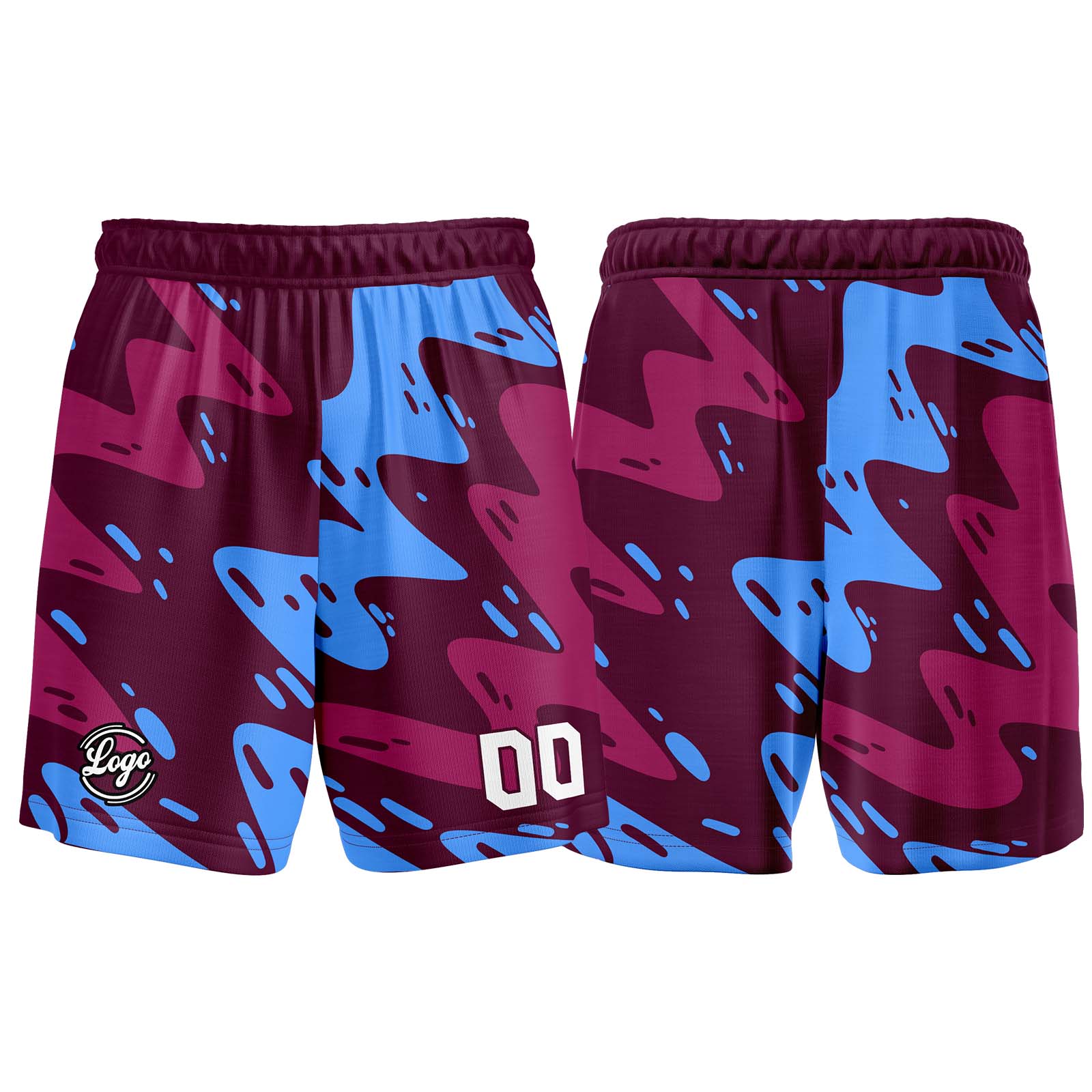 Custom Burgundy Light Basketball Jerseys Personalized Jersey Printed Men Women Team Jerseys Shorts with Name Logo and Number