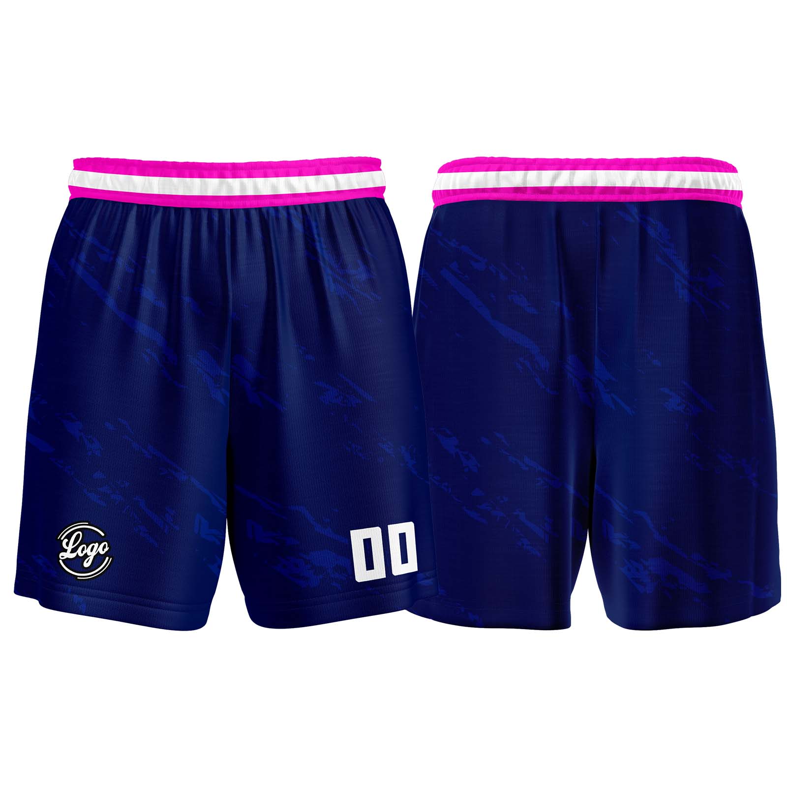 Custom Navy Pink Basketball Jerseys Personalized Jersey Printed Men Women Team Jerseys Shorts with Name Logo and Number