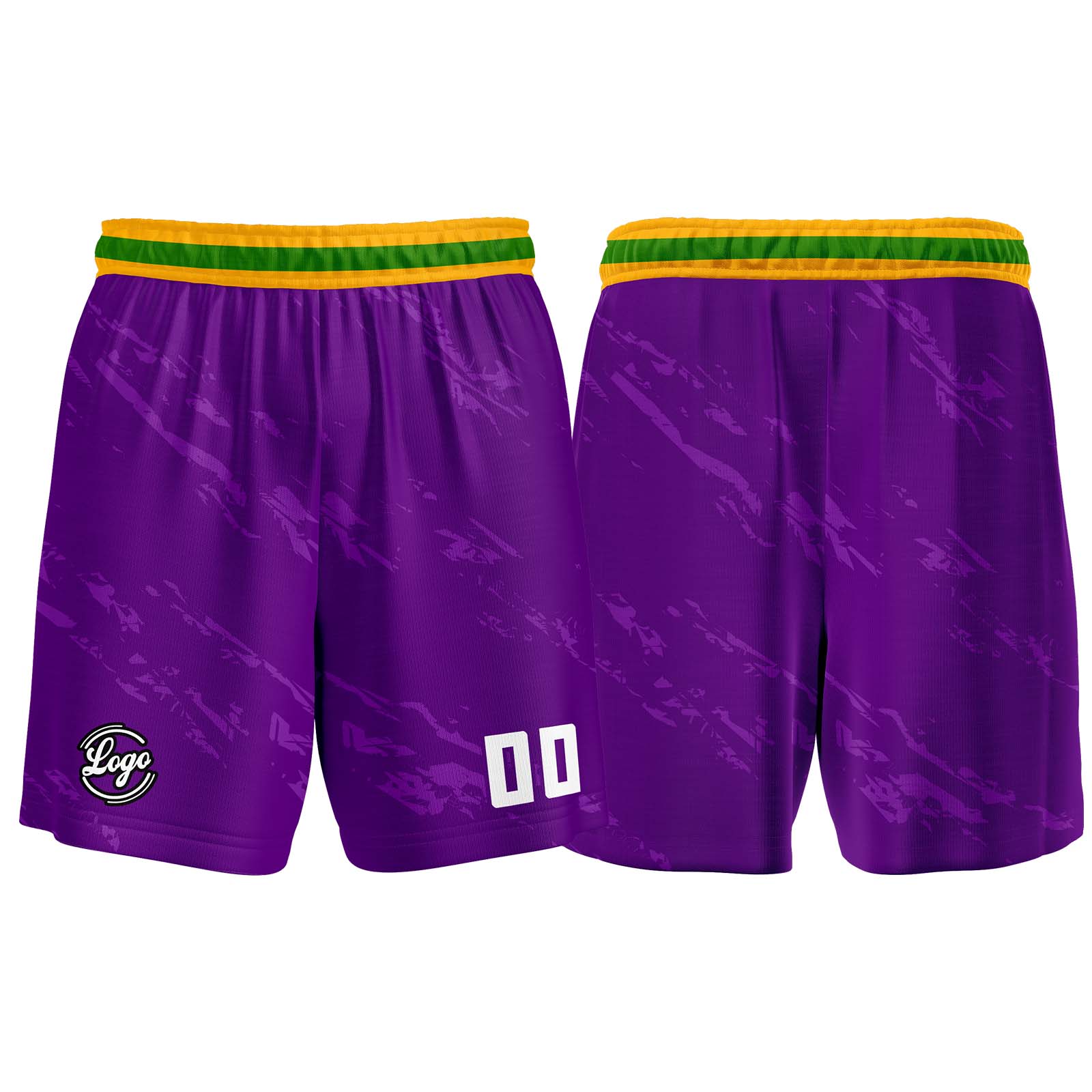 Custom Purple Green Basketball Jerseys Personalized Jersey Printed Men Women Team Jerseys Shorts with Name Logo and Number