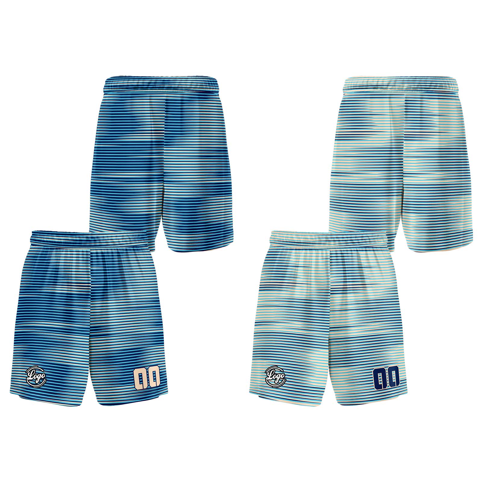 Custom Navy Cream Reversible Basketball Jersey Basketball Uniform Basketball Shirts for Men Personalized Print Name Number