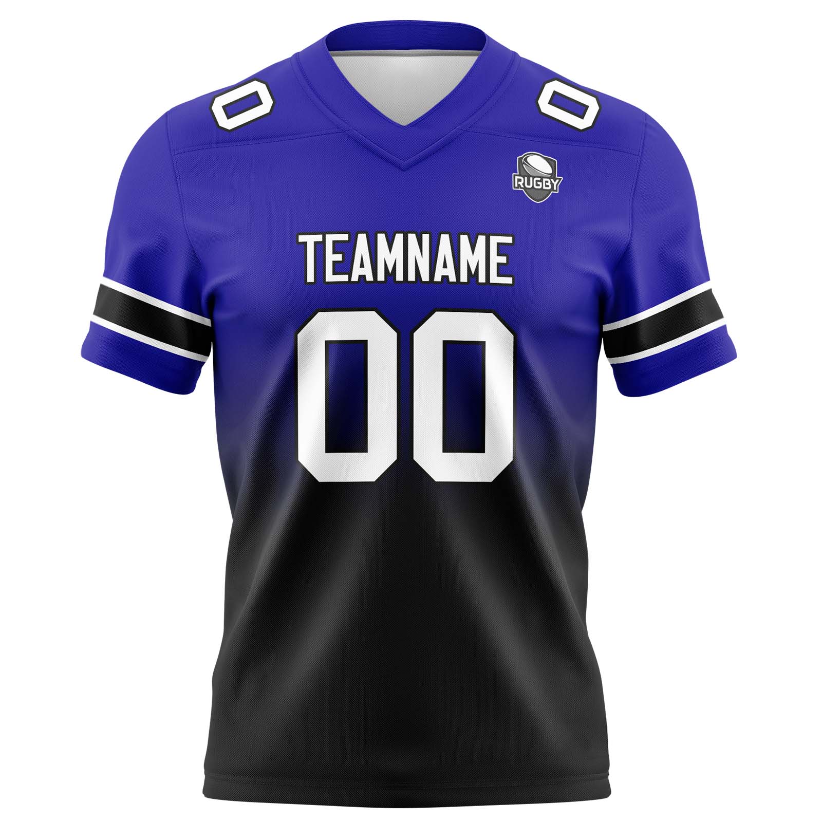 Custom Royal&Black Jerseys Personalized Name Number Logo