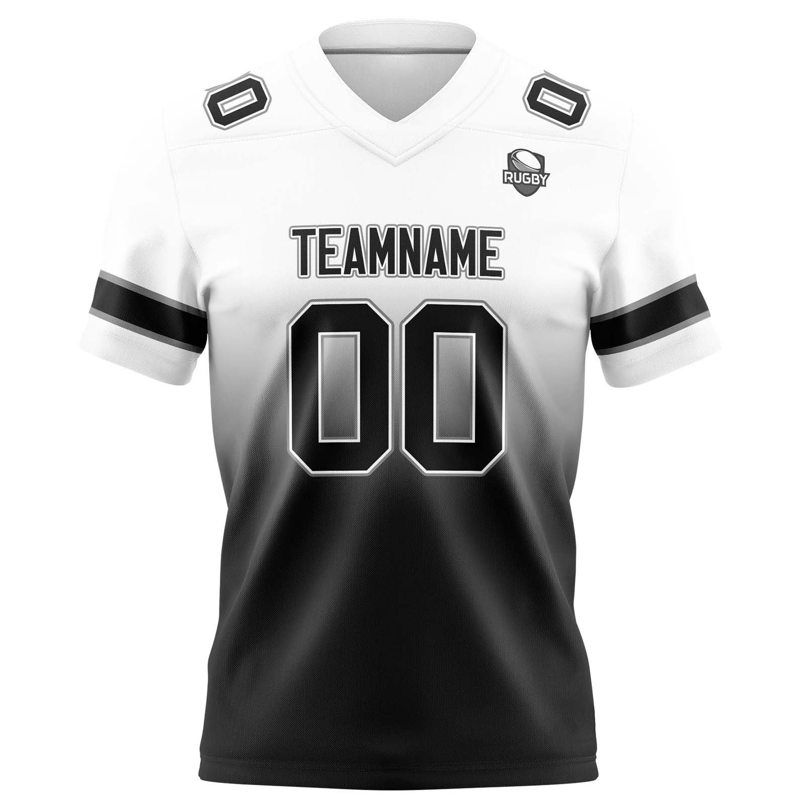 Custom White&Black Jerseys Personalized Name Number Logo