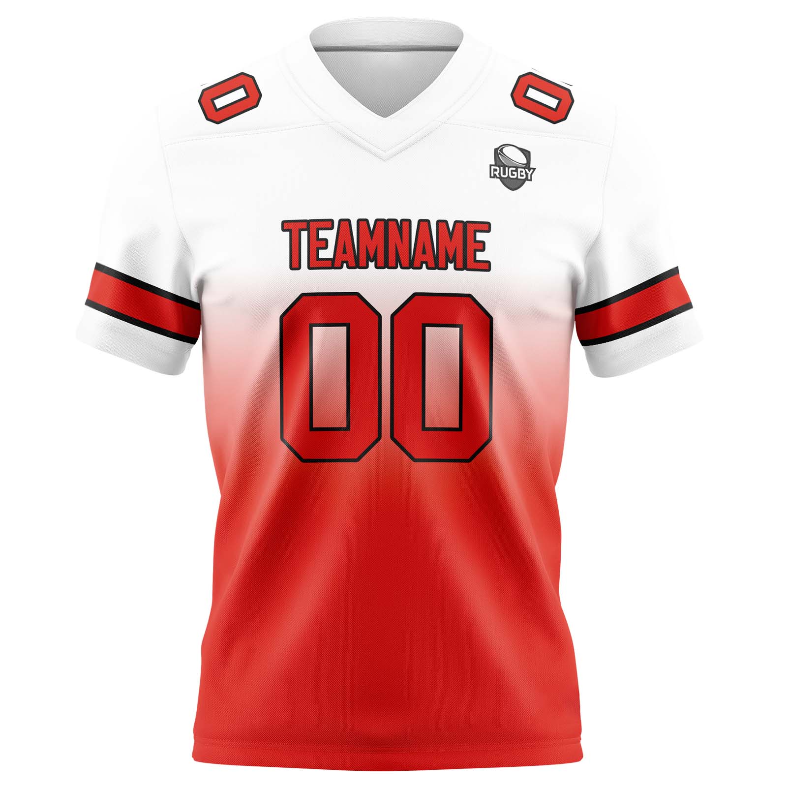 Custom White&Red Jerseys Personalized Name Number Logo