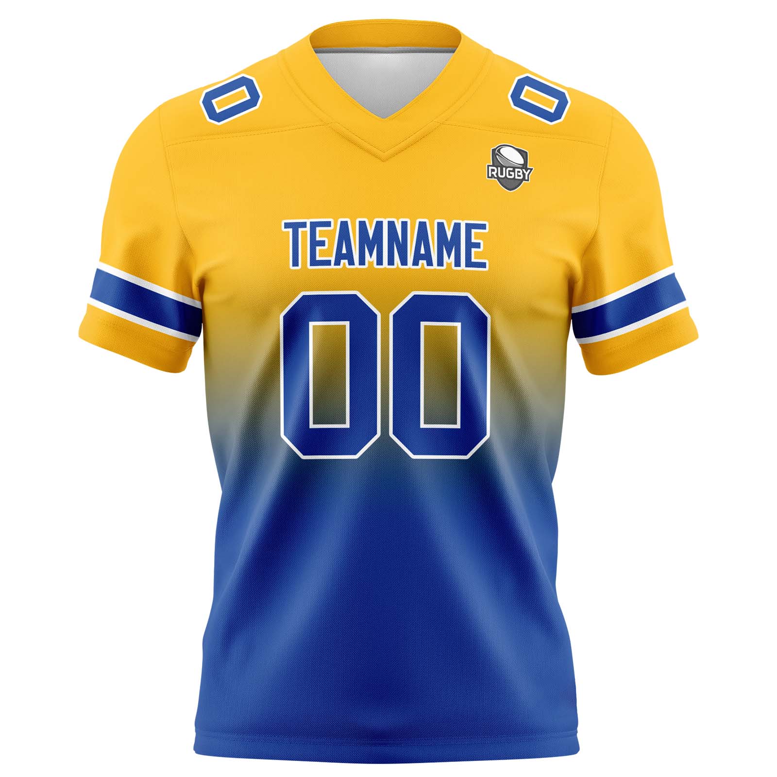Custom Yellow&Blue Jerseys Personalized Name Number Logo