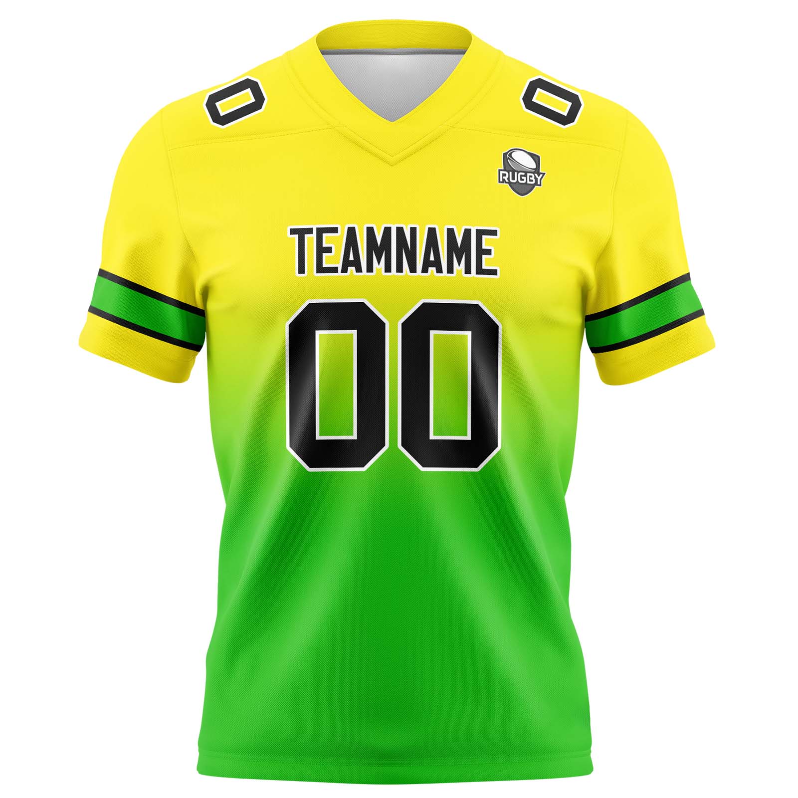 Custom Yellow&Green Jerseys Personalized Name Number Logo