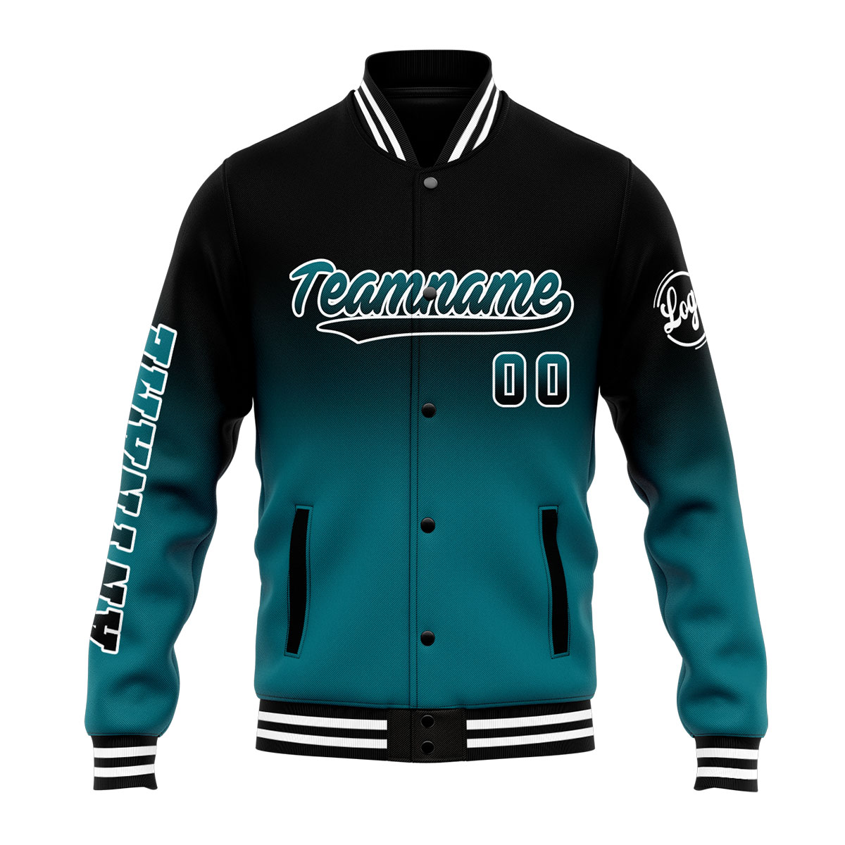 Custom Black&Green Varsity Jacket for Men Women and Youth with Personalized Letterman Jacket 