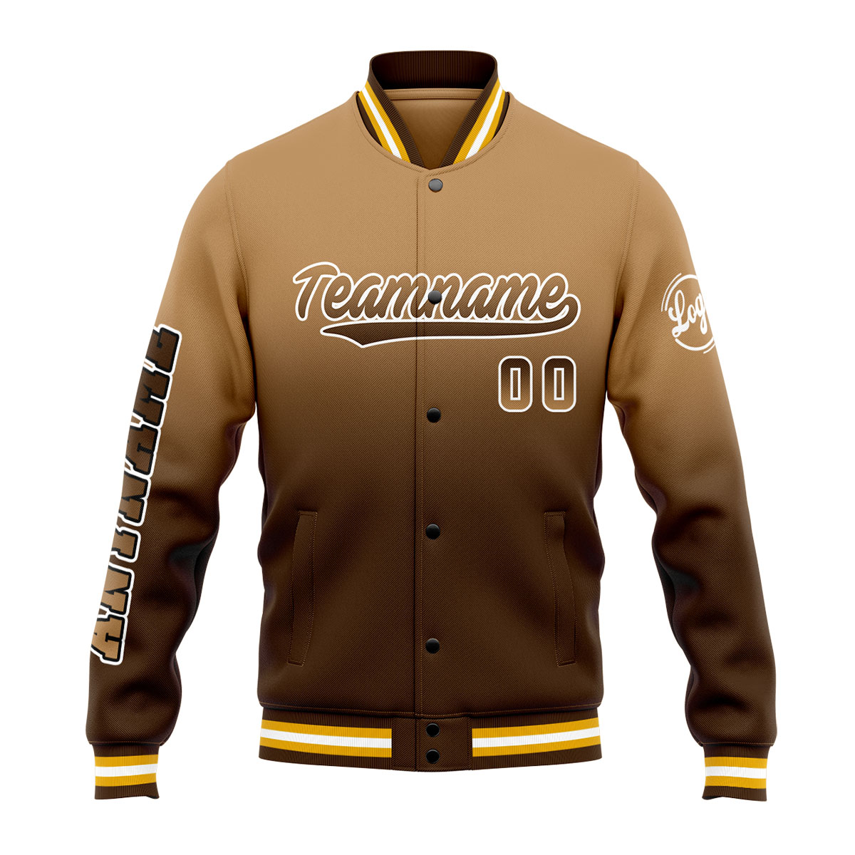 Custom Brown Varsity Jacket for Men Women and Youth with Personalized Letterman Jacket 