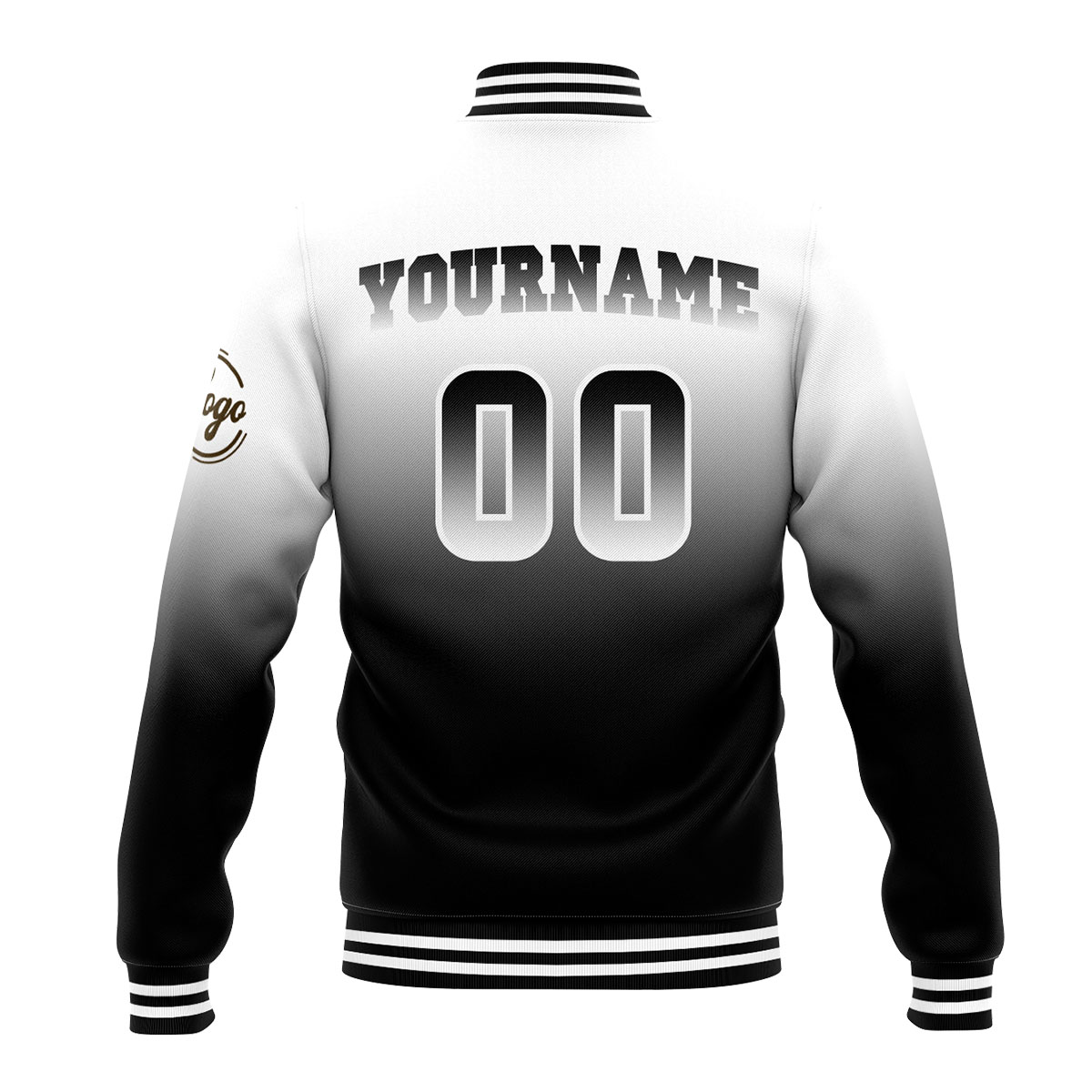 Custom White&Black Varsity Jacket for Men Women and Youth with Personalized Letterman Jacket 