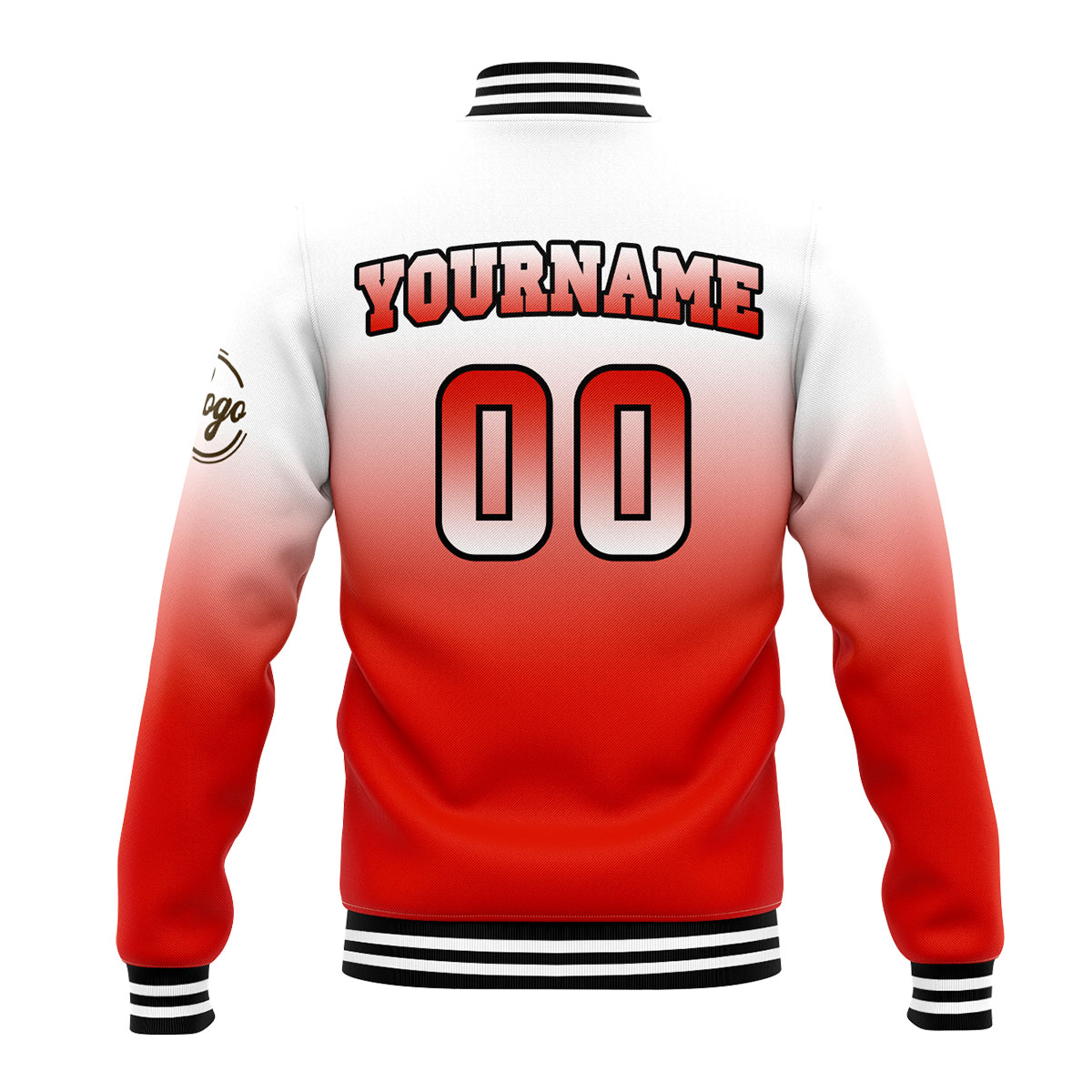 Custom White&Red Varsity Jacket for Men Women and Youth with Personalized Letterman Jacket 