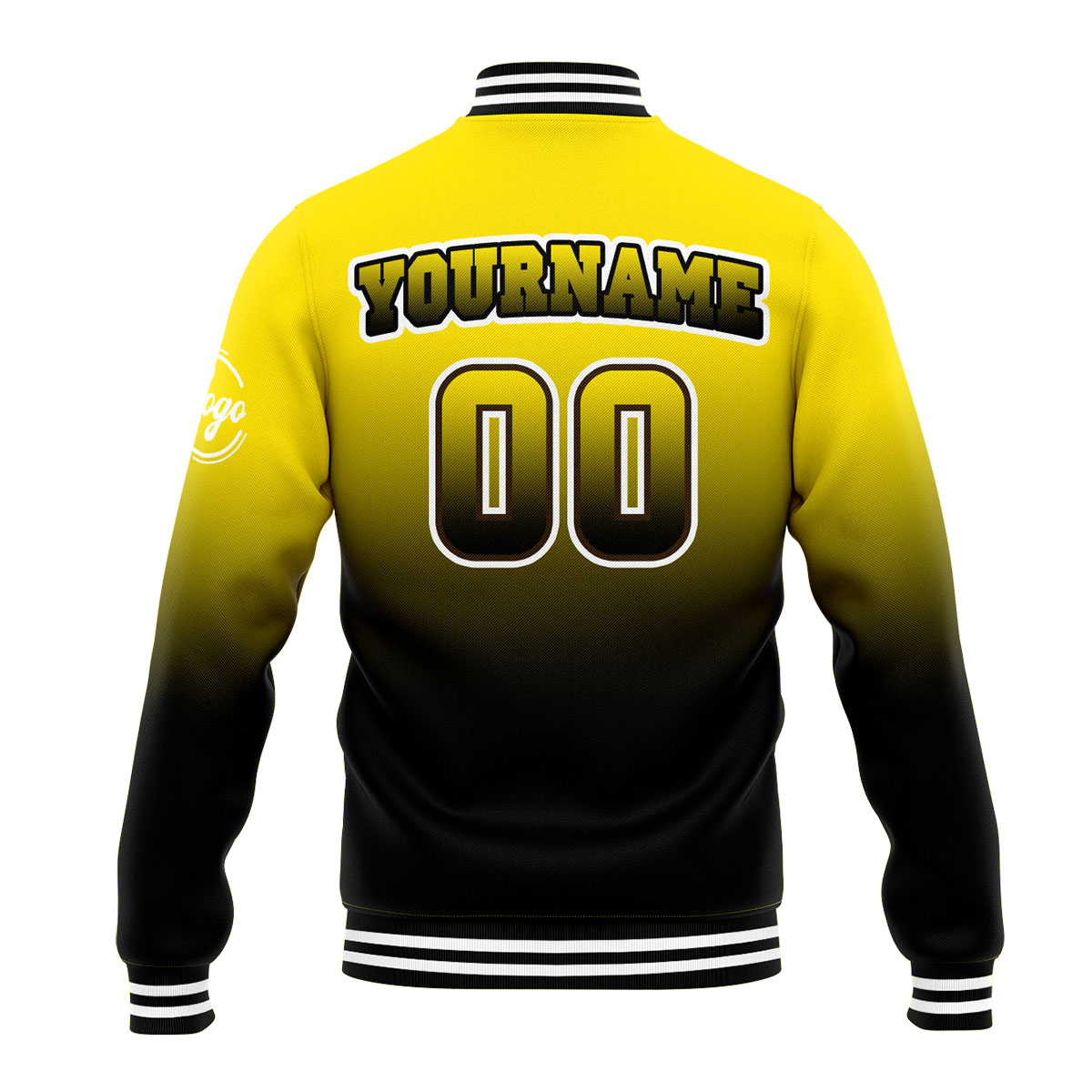 Custom Yellow&Black Varsity Jacket for Men Women and Youth with Personalized Letterman Jacket 
