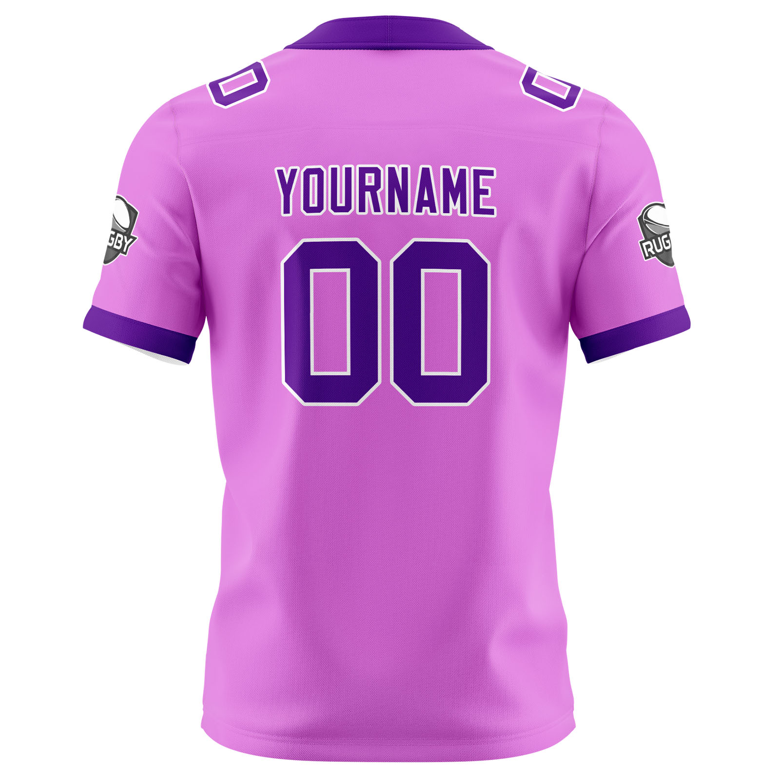 Custom Pink Purple Football Jersey Personalized Football Shirts for Men Printed Team Name Number Logo