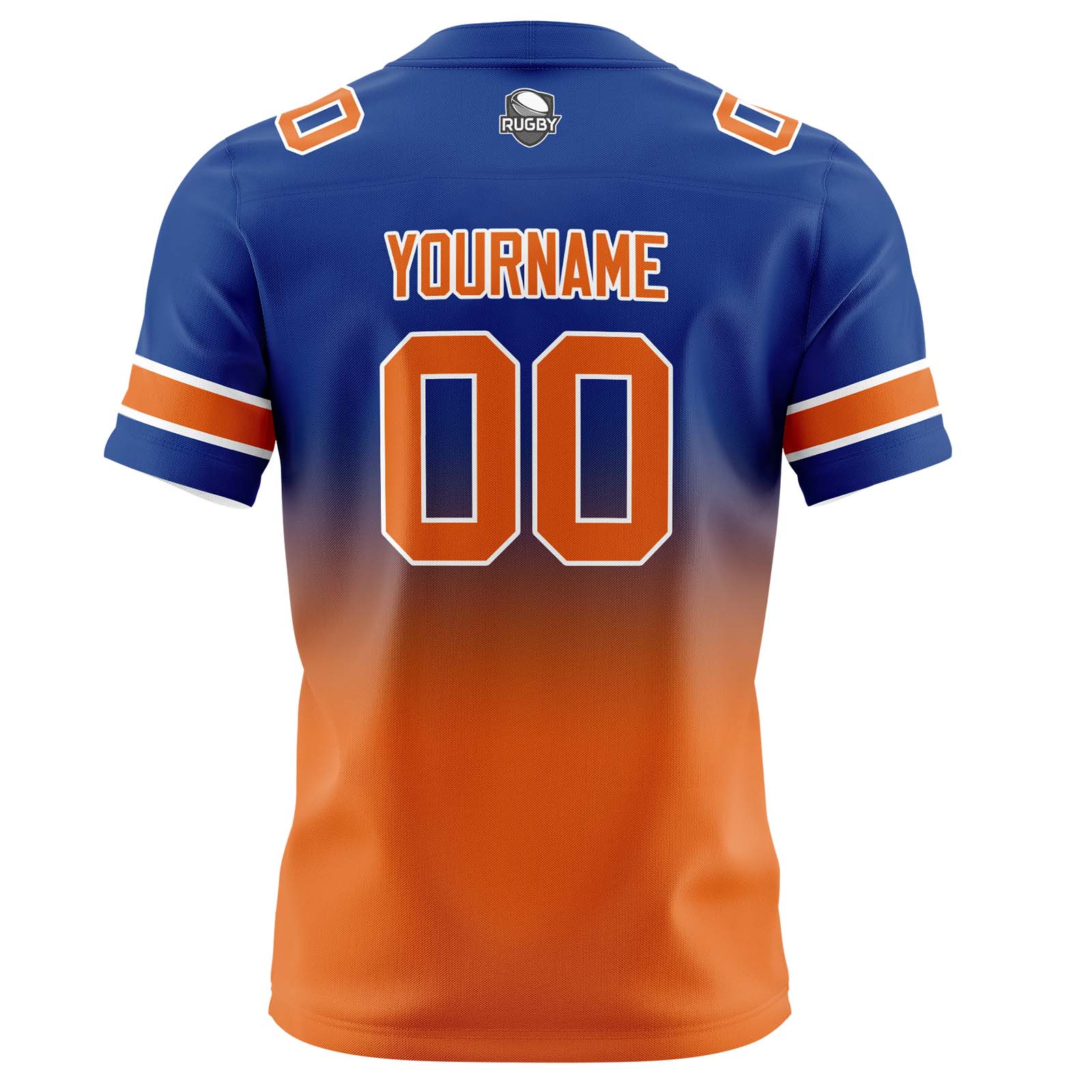 Custom Royal&Orange Jerseys Personalized Name Number Logo