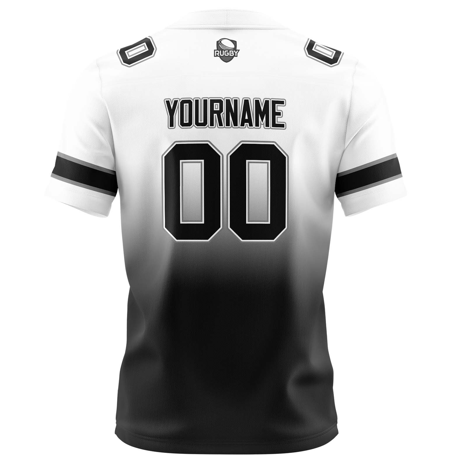 Custom White&Black Jerseys Personalized Name Number Logo