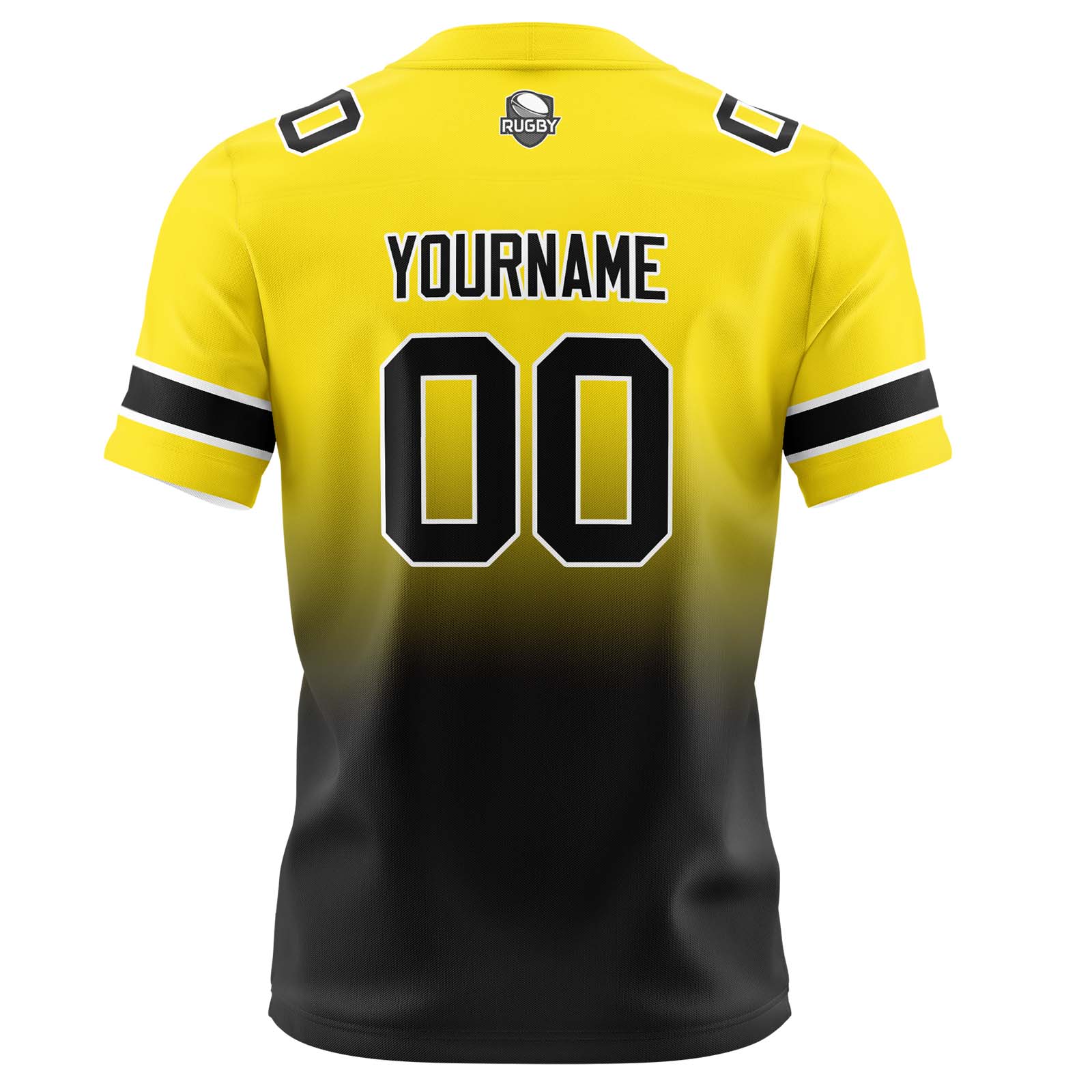 Custom Yellow&Black Jerseys Personalized Name Number Logo