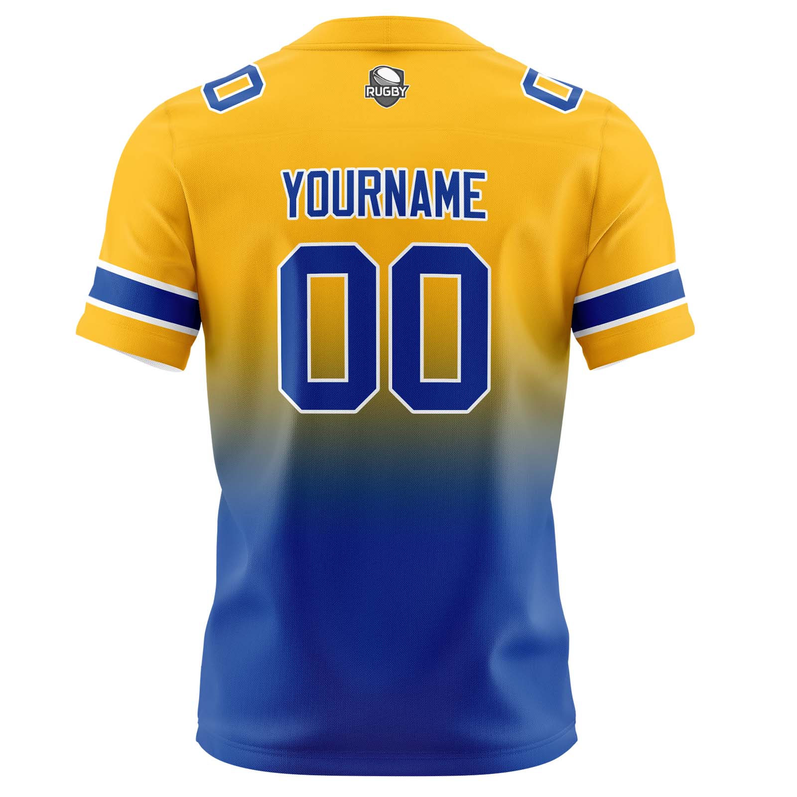 Custom Yellow&Blue Jerseys Personalized Name Number Logo