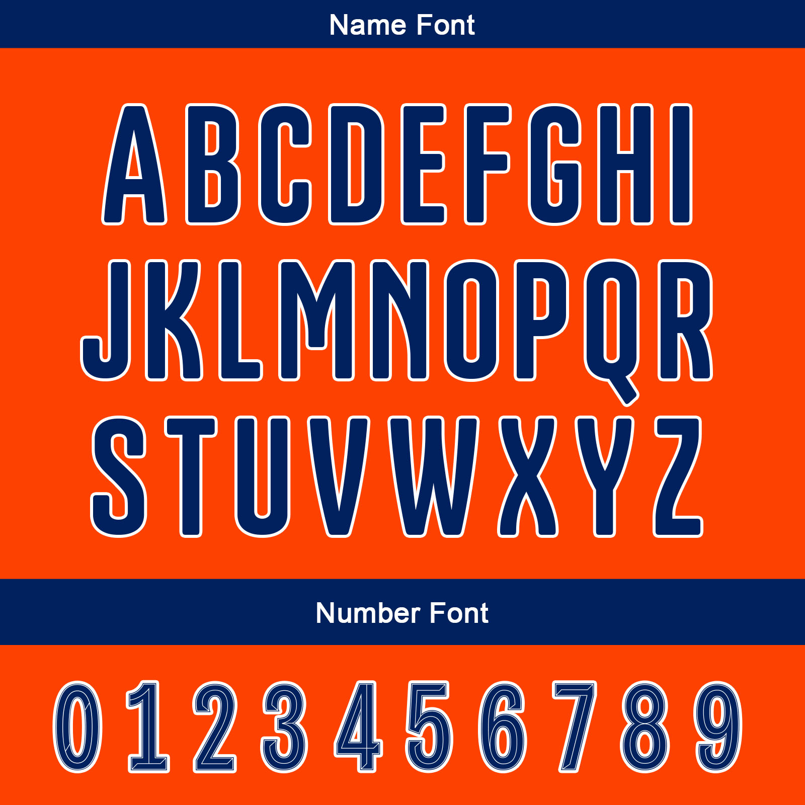 Custom Orange Navy Blue Reversible Football Jersey Personalized Gradient Football Shirts for Men Printed Team Name Number Logo