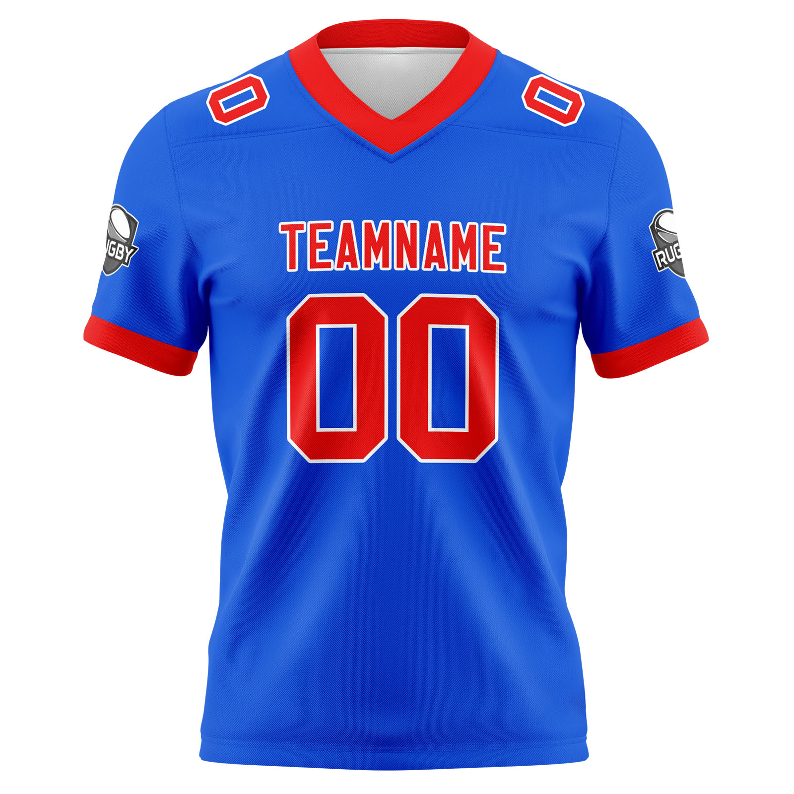 Custom Blue Red Football Jersey Personalized Football Shirts for Men Printed Team Name Number Logo