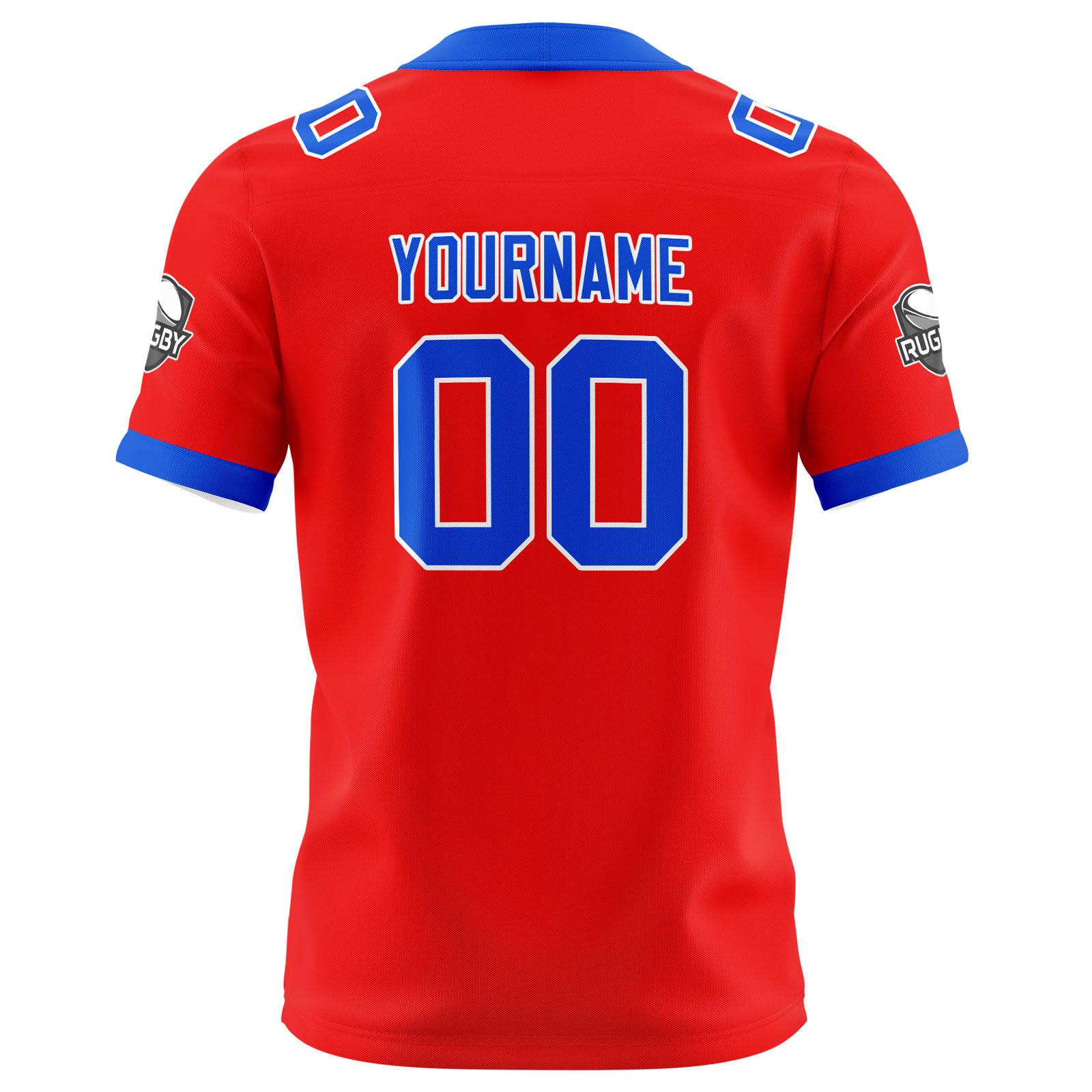 Custom Red Blue Football Jersey Personalized Football Shirts for Men Printed Team Name Number Logo