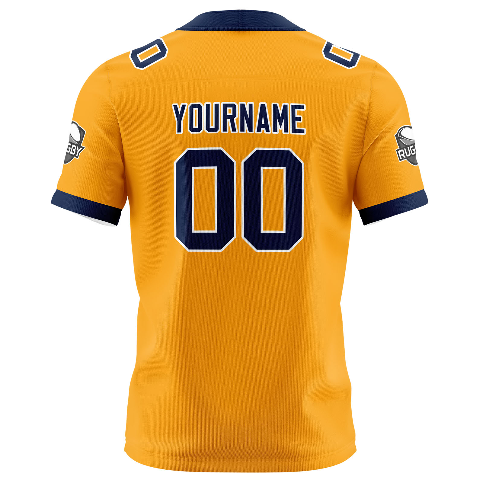 Custom Yellow Blue Football Jersey Personalized Football Shirts for Men Printed Team Name Number Logo
