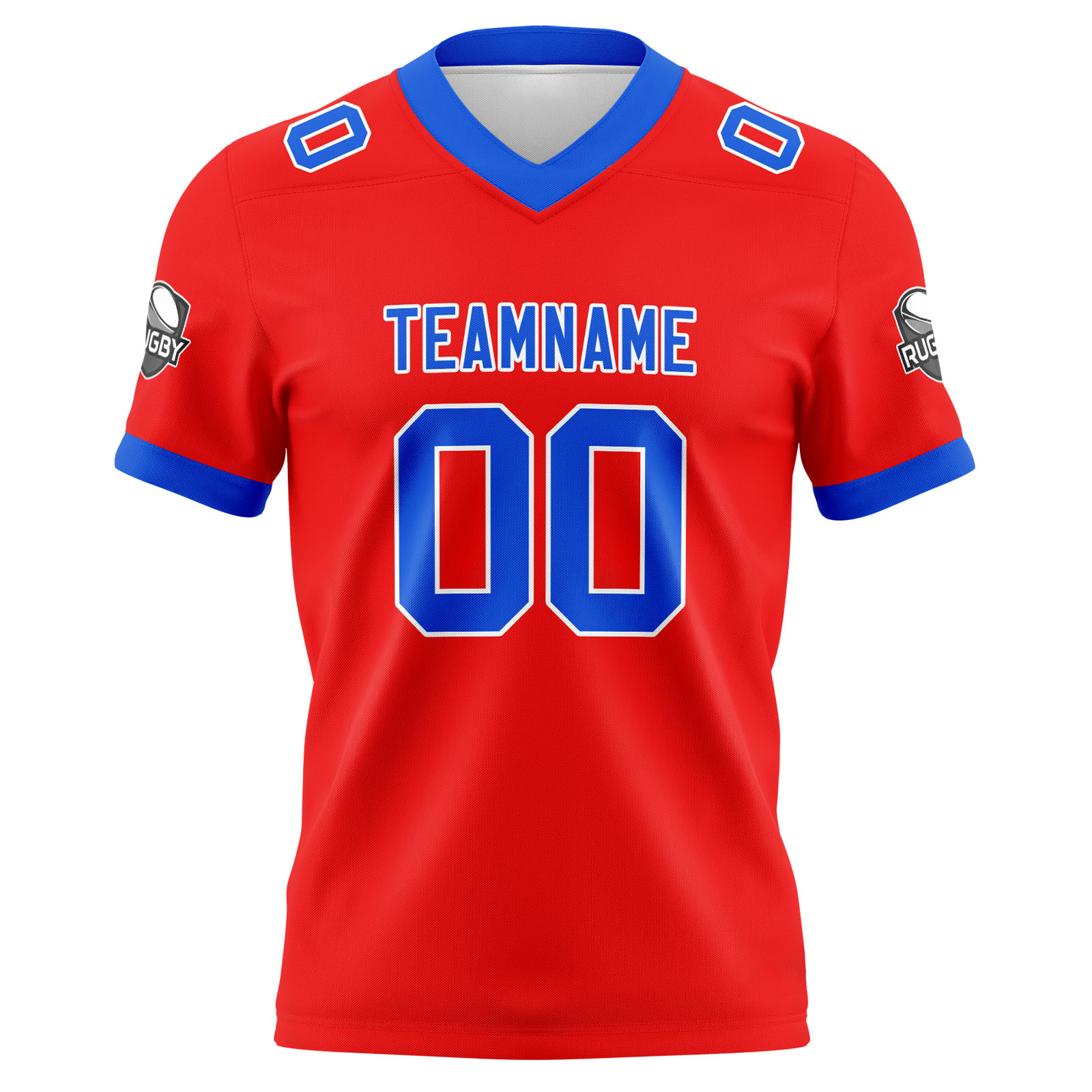 Custom Red Blue Football Jersey Personalized Football Shirts for Men Printed Team Name Number Logo
