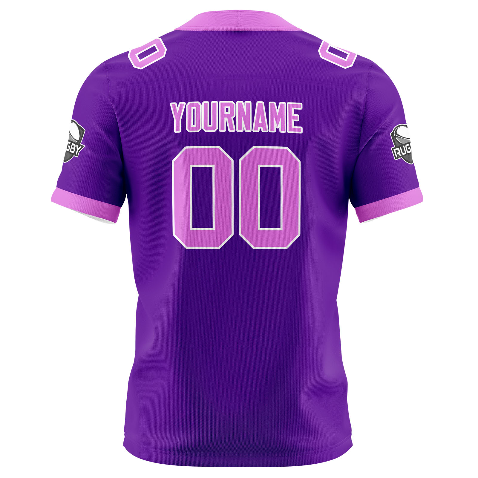 Custom Purple Pink Football Jersey Personalized Football Shirts for Men Printed Team Name Number Logo