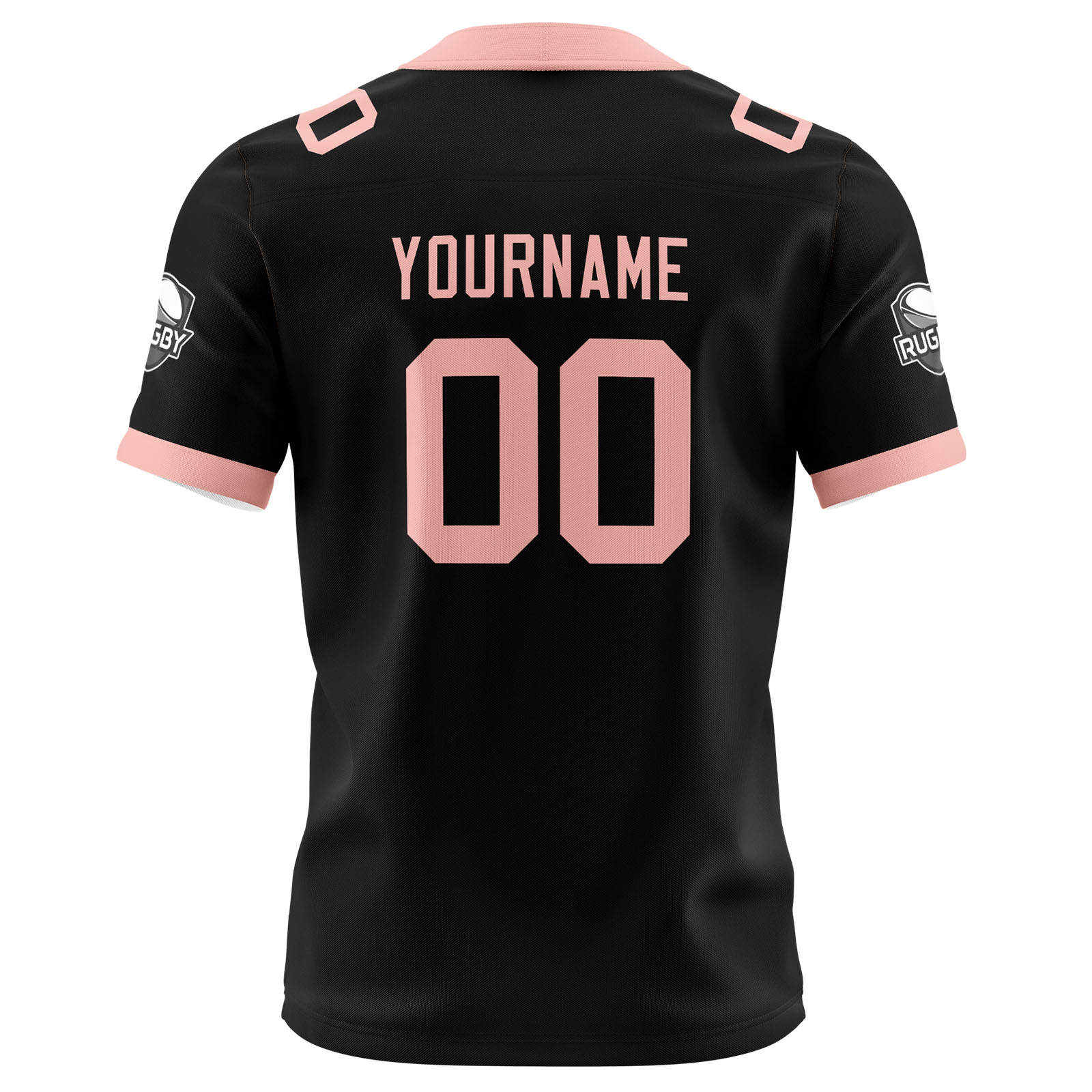 Custom Black Pink Football Jersey Personalized Football Shirts for Men Printed Team Name Number Logo