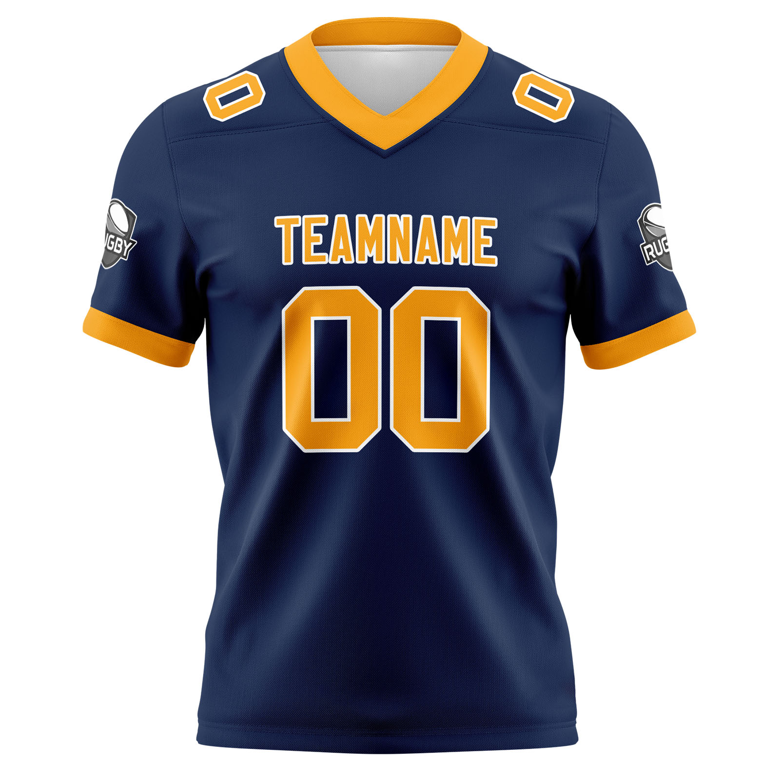 Custom Blue Yellow Football Jersey Personalized Football Shirts for Men Printed Team Name Number Logo