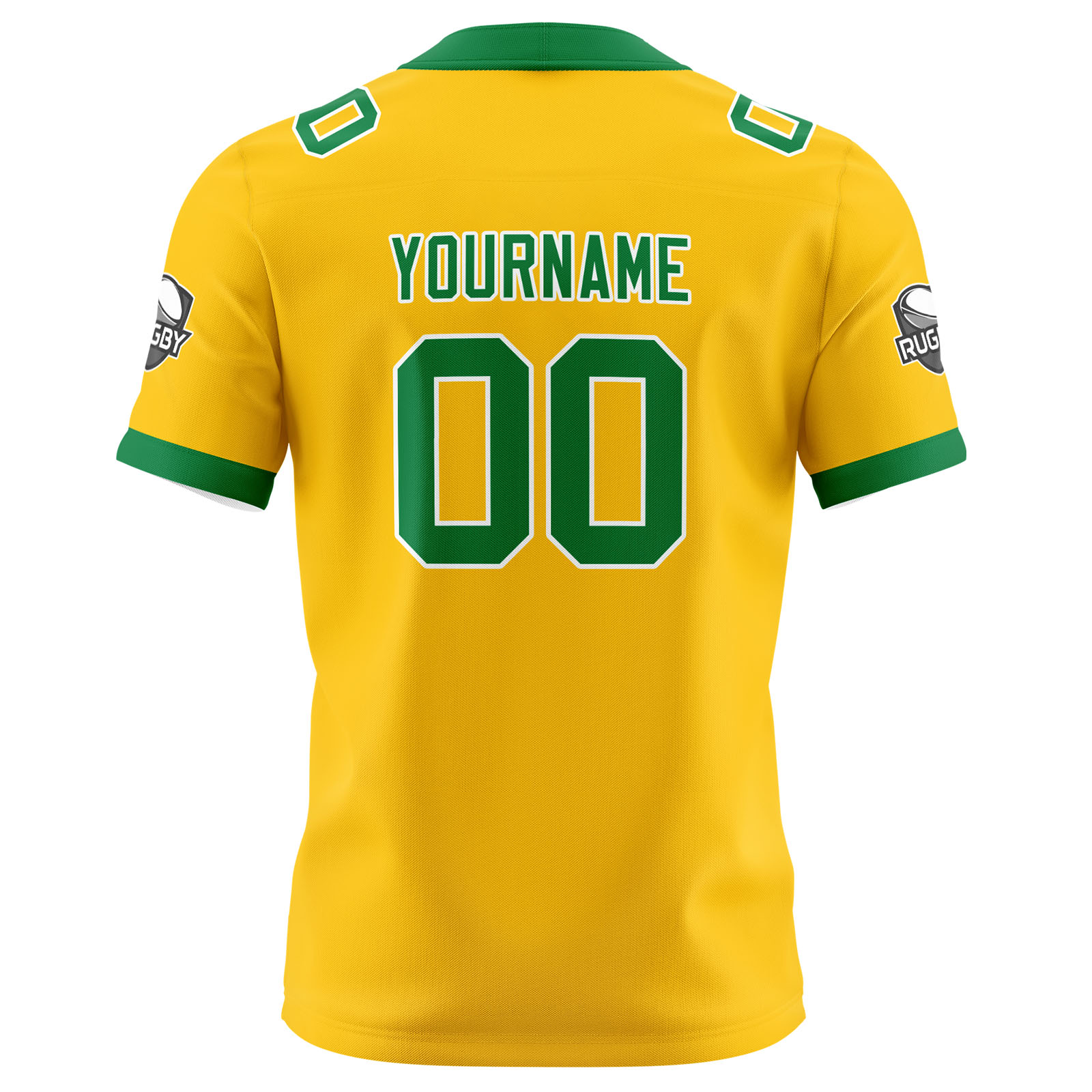 Custom Yellow Green Football Jersey Personalized Football Shirts for Men Printed Team Name Number Logo