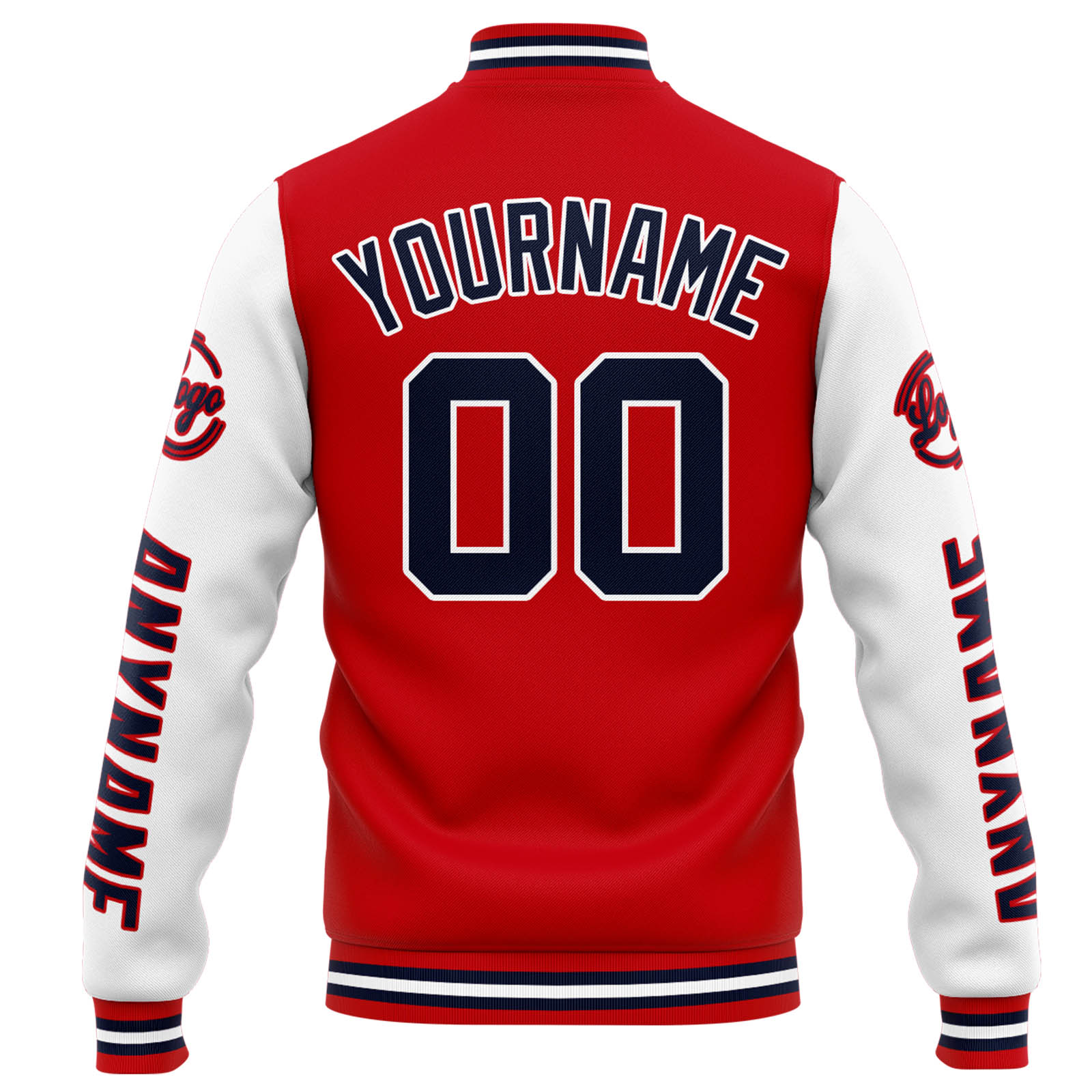 Custom Red White Varsity Jacket for Men Women and Youth with Personalized Letterman Jacket 