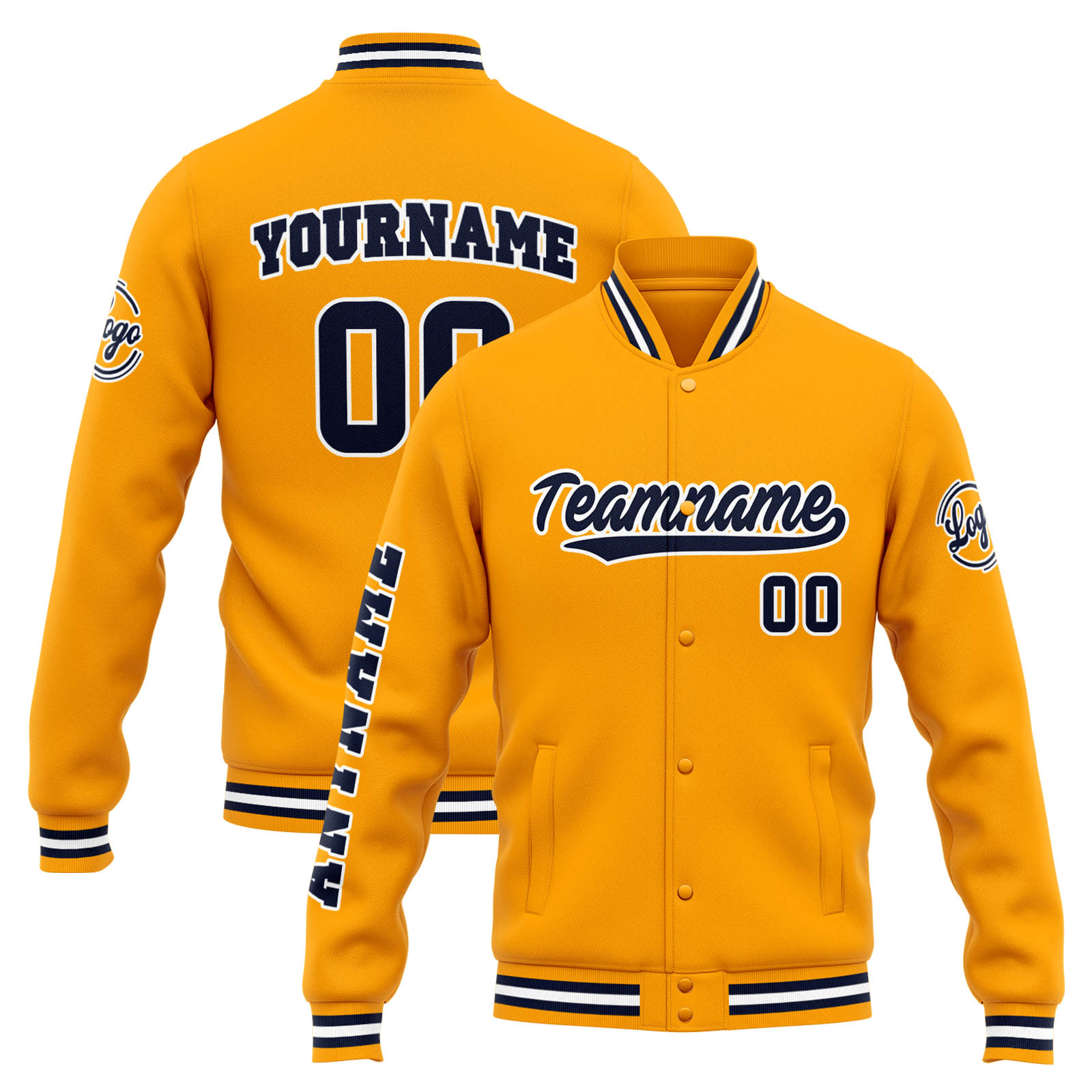 Custom Orange Varsity Jacket for Men Women and Youth with Personalized Letterman Jacket 