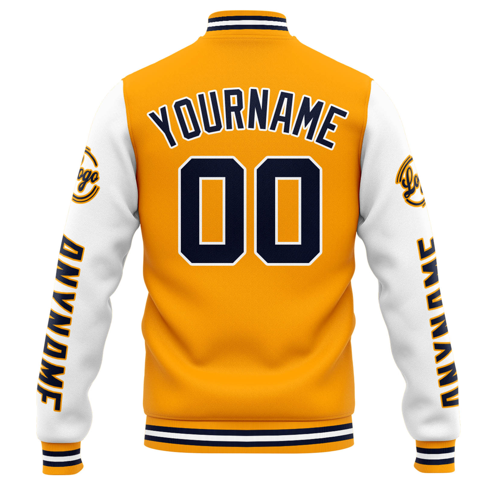 Custom Orange White Varsity Jacket for Men Women and Youth with Personalized Letterman Jacket 